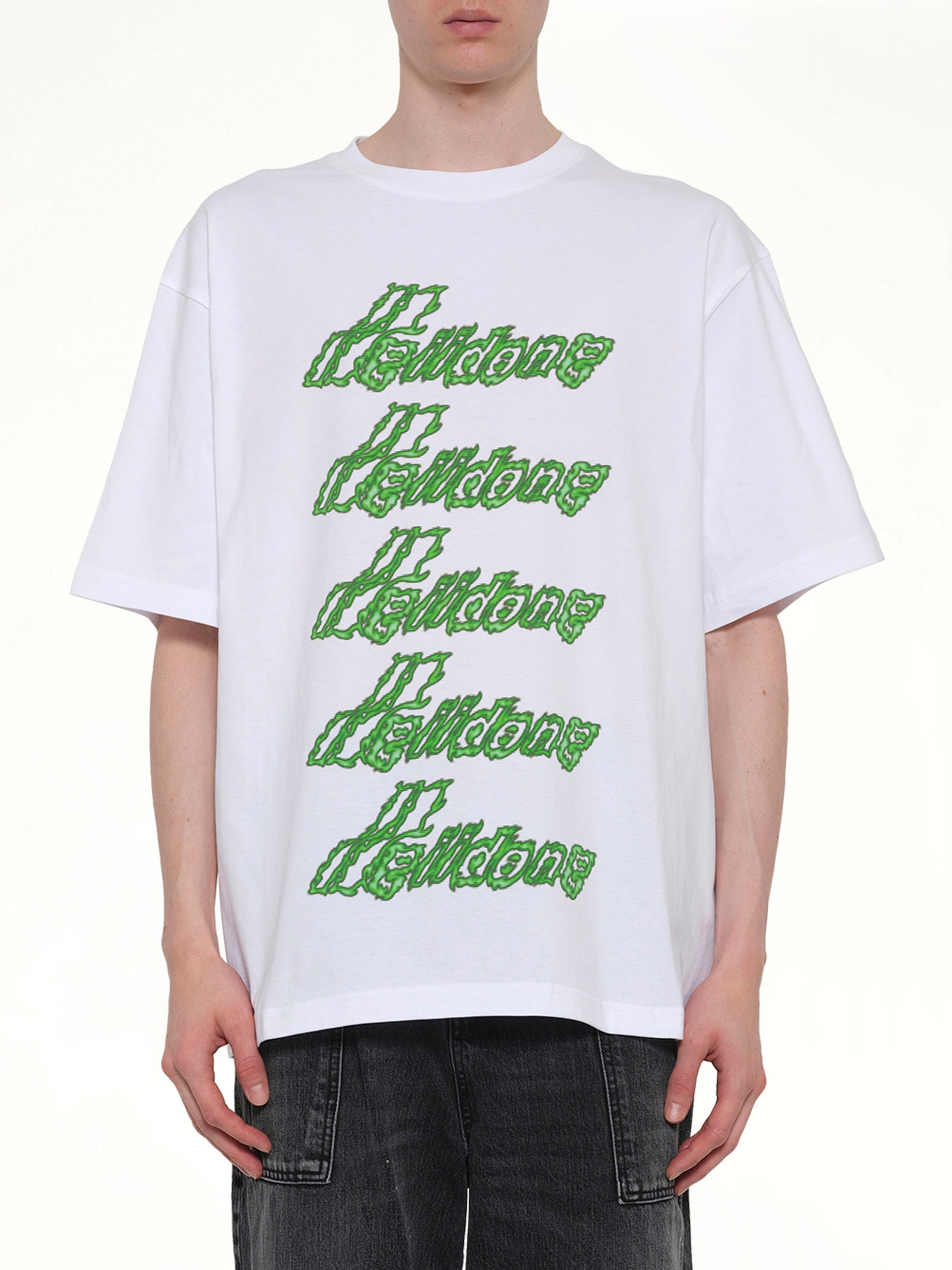 Image of T-Shirts. Product name - Multi-Logo T-Shirt in White colour by brand - WE11DONE