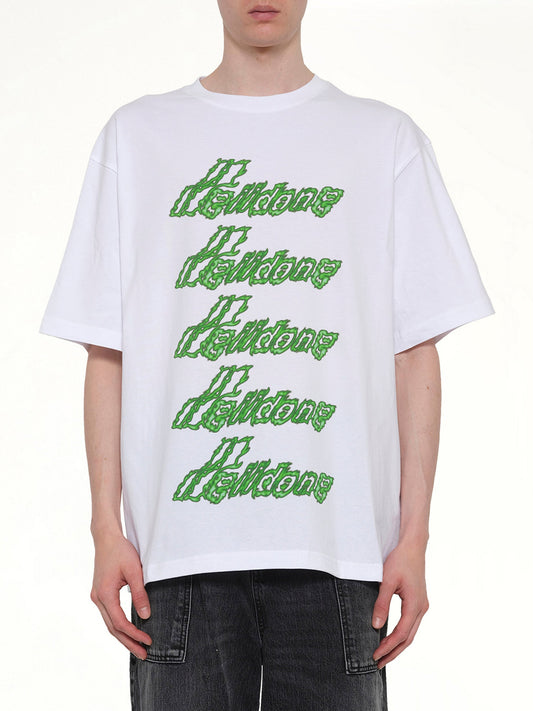 Image of T-Shirts. Product name - Multi-Logo T-Shirt in White colour by brand - WE11DONE