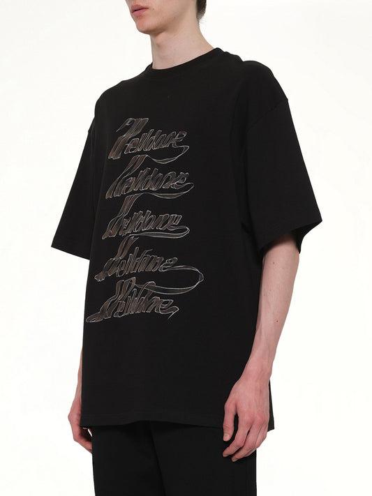 WE11DONE Ribbon Multi-Logo T-Shirt (Black)