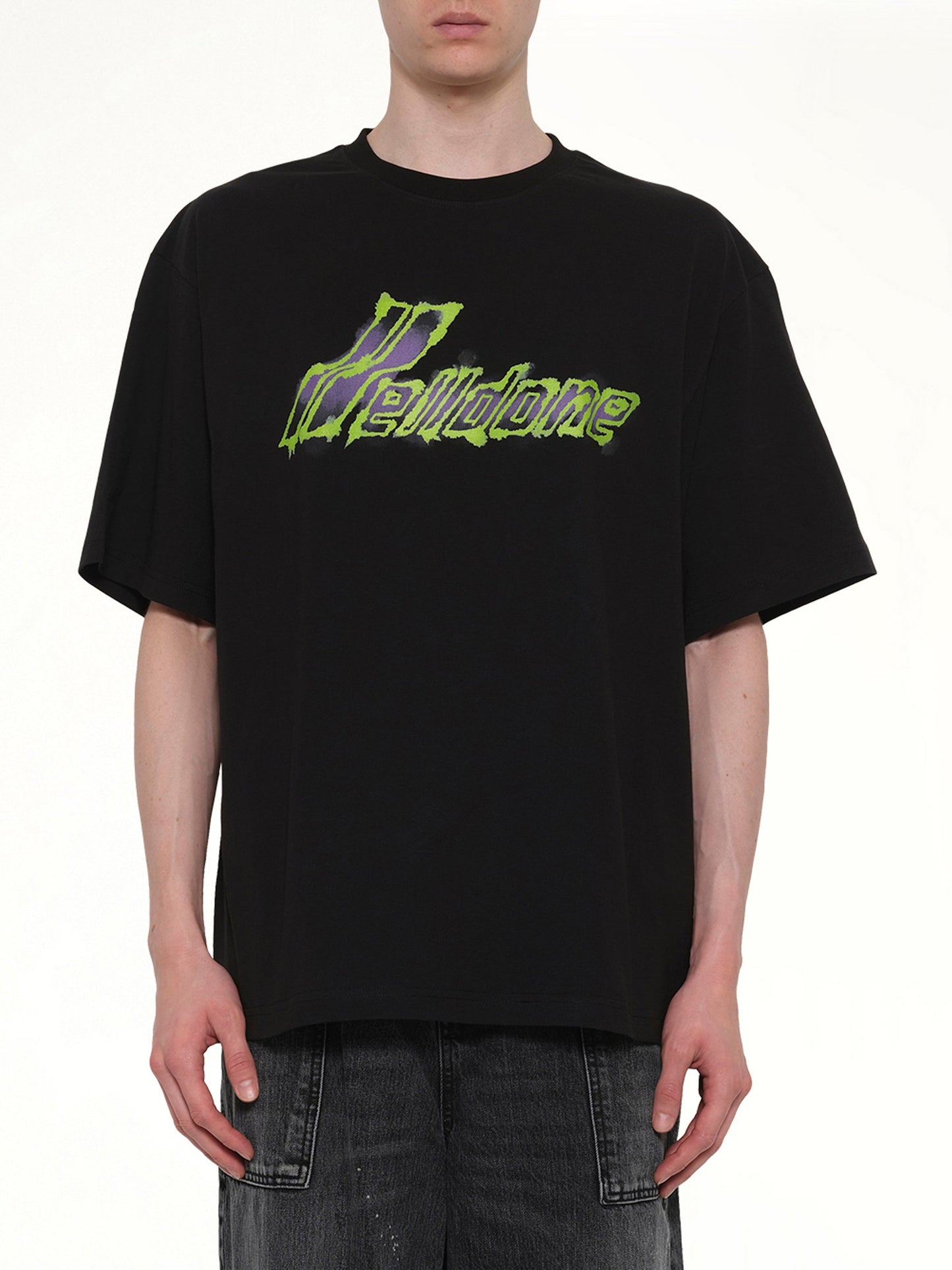 Image of T-Shirts. Product name - Watercolor T-Shirt in Black colour by brand - WE11DONE