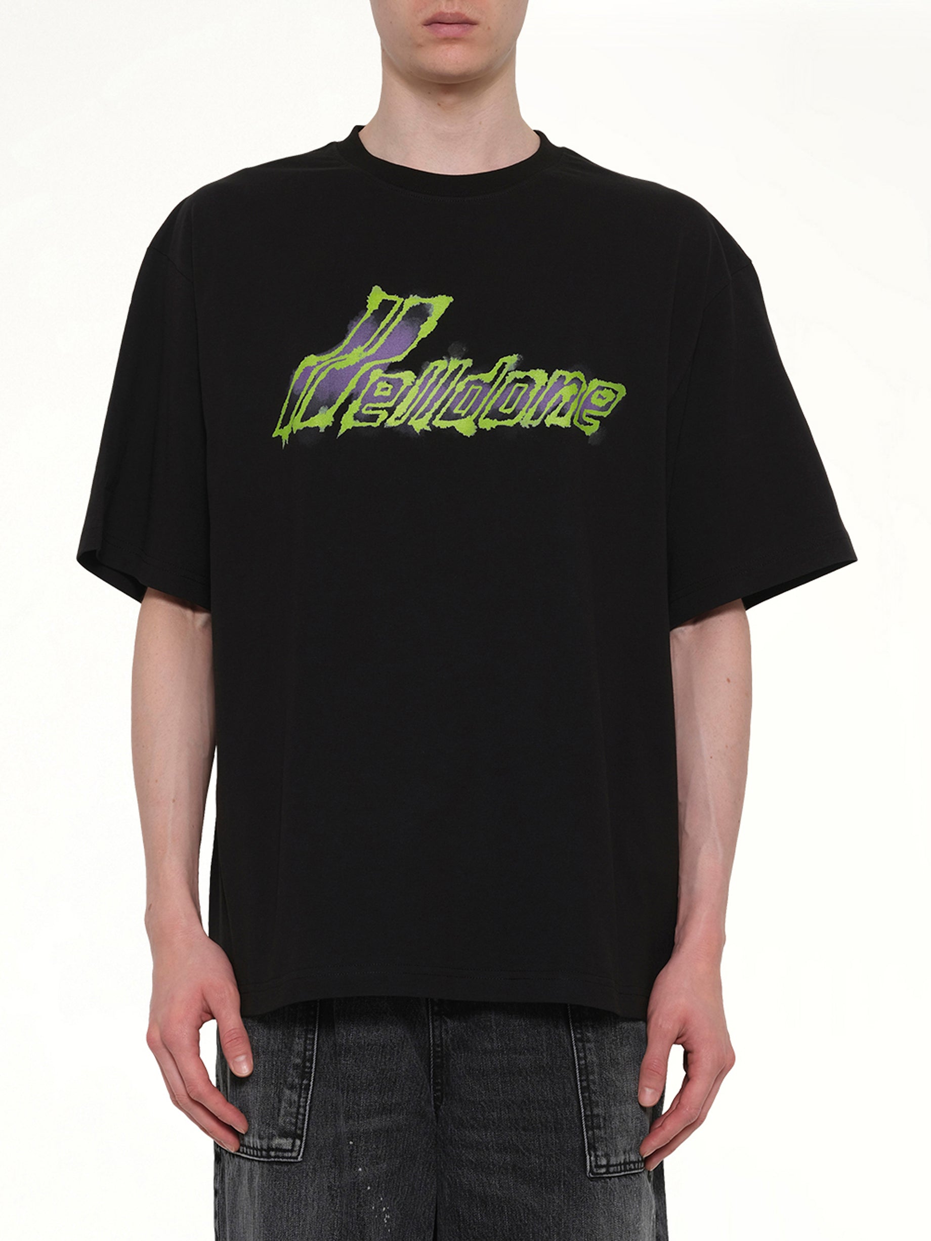 Image of T-Shirts. Product name - Watercolor T-Shirt in Black colour by brand - WE11DONE