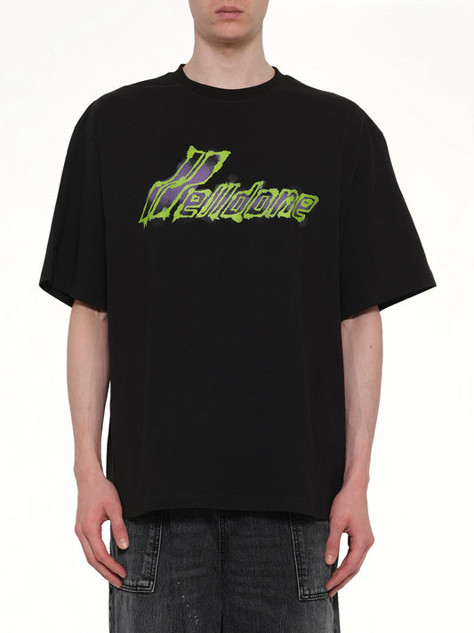 Image of T-Shirts. Product name - Watercolor T-Shirt in Black colour by brand - WE11DONE