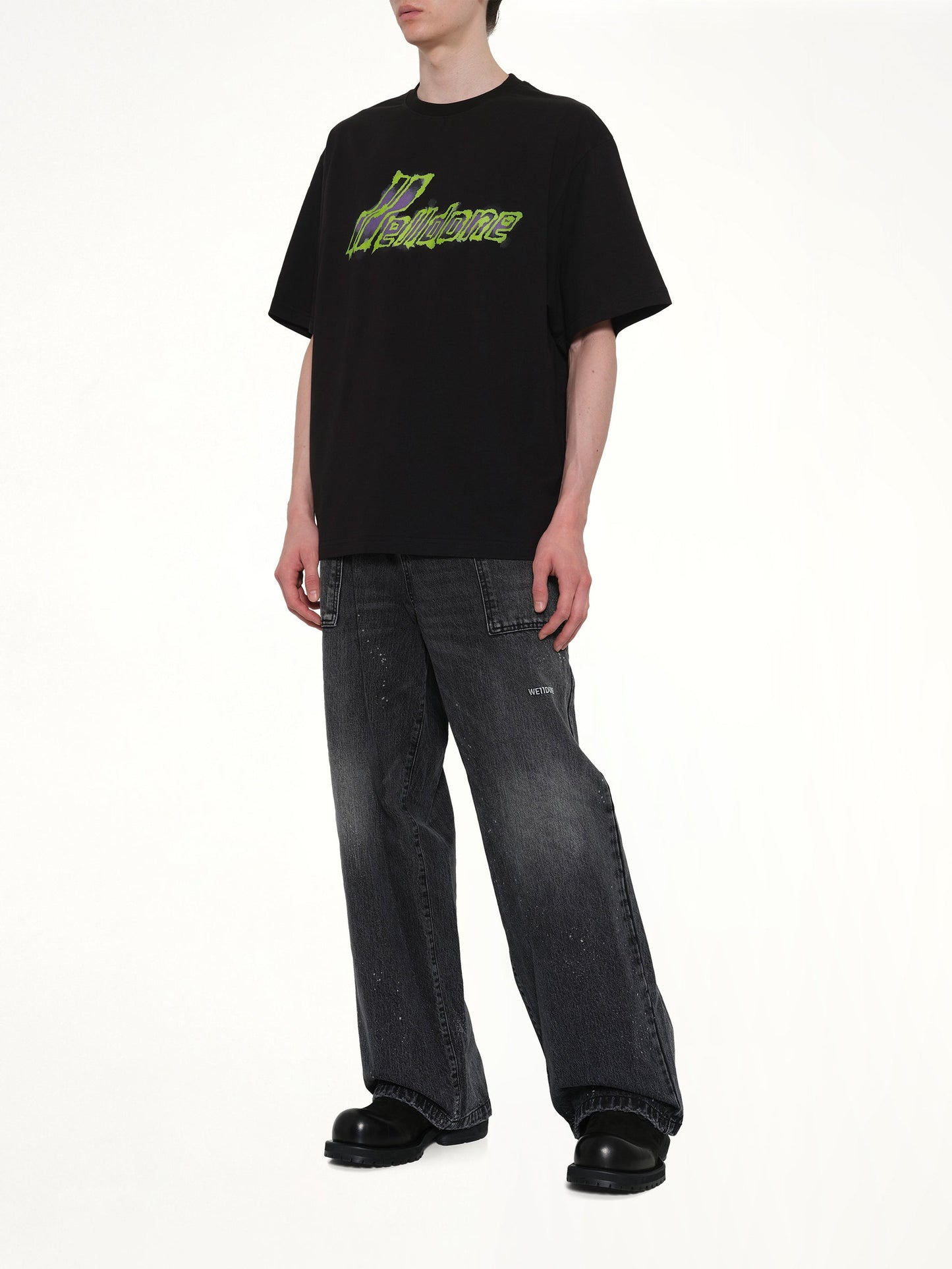 WE11DONE Watercolor T-Shirt (Black)