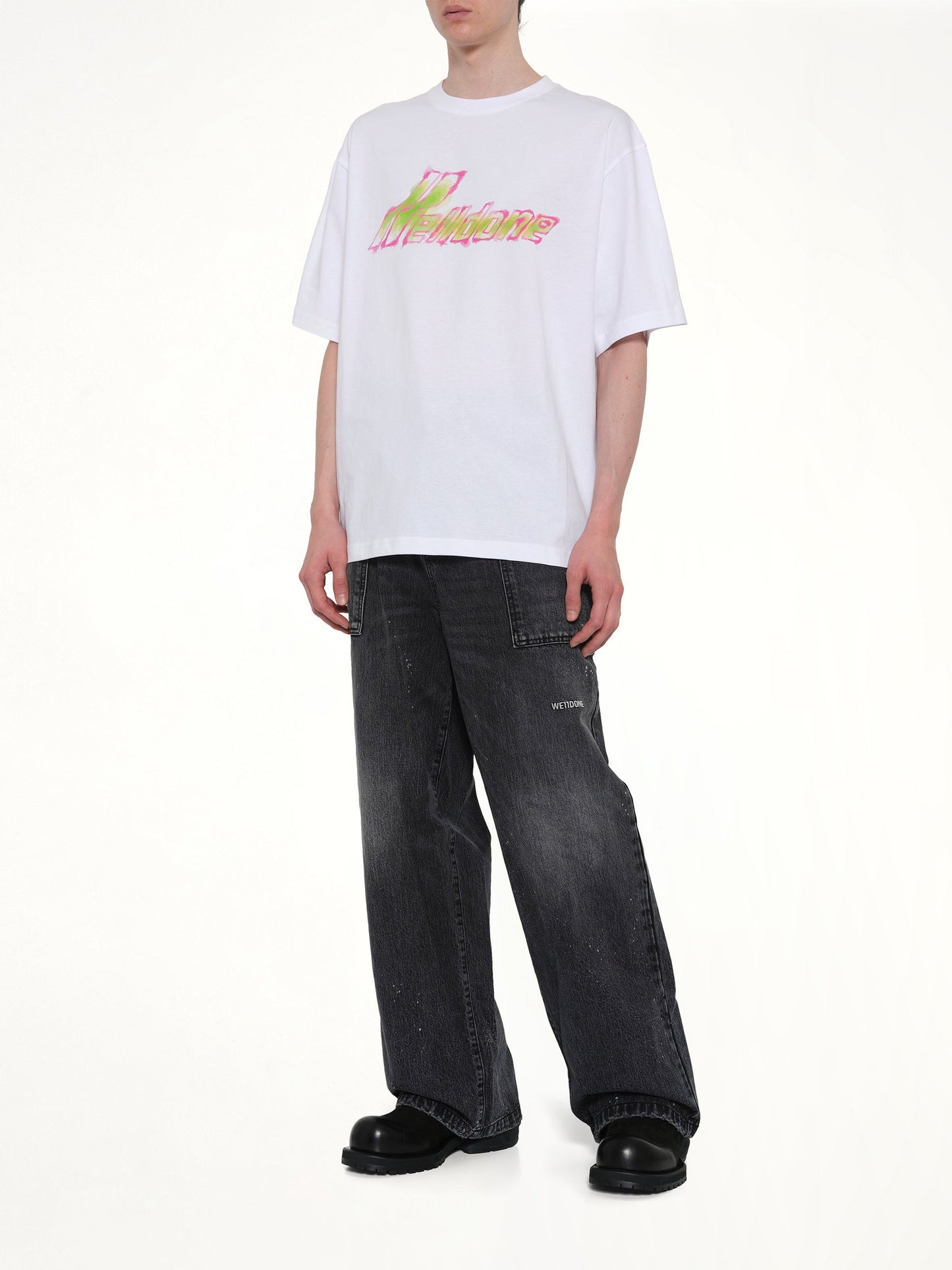 WE11DONE Watercolor T-Shirt (White)
