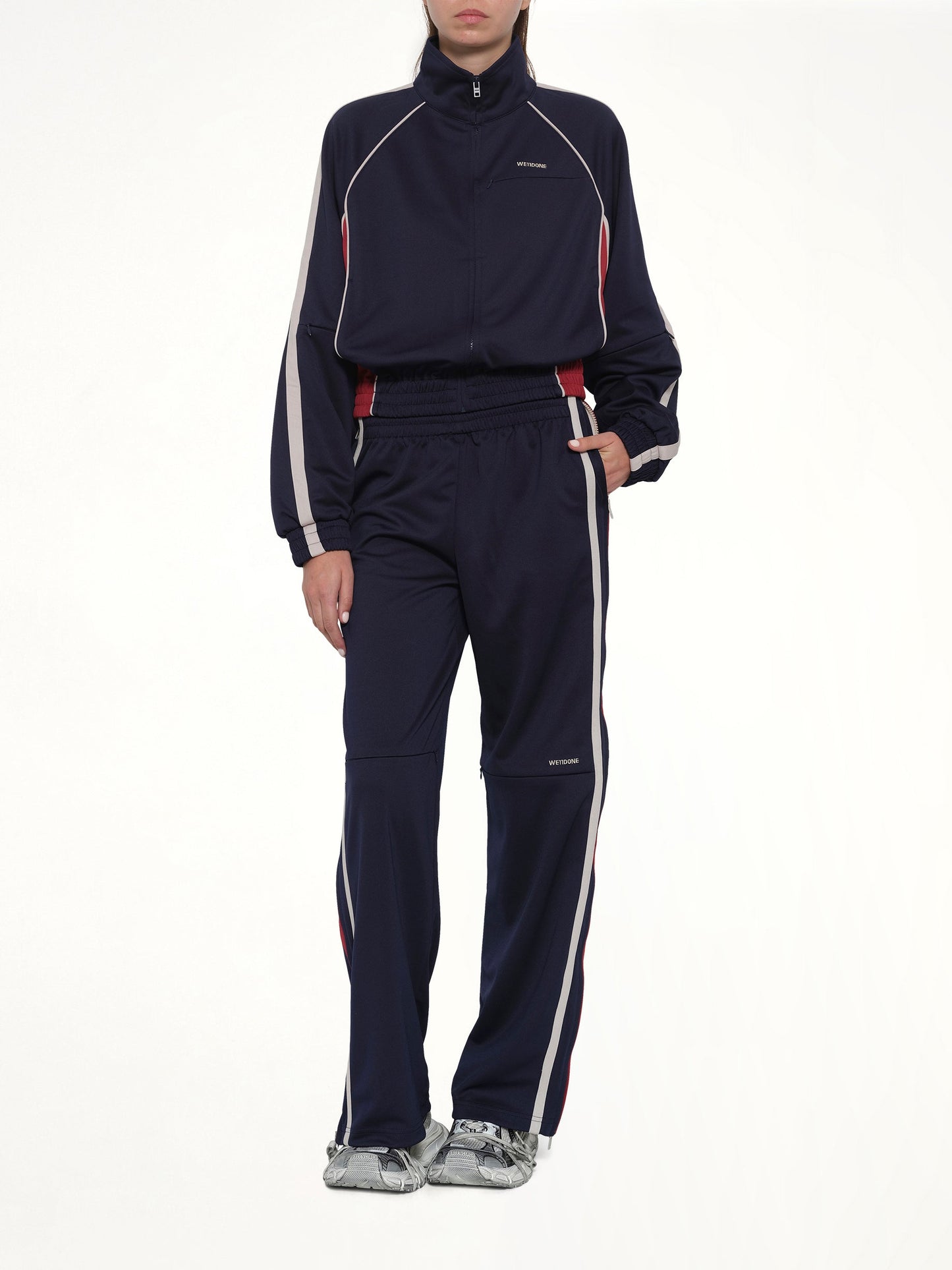WE11DONE Track Trousers (Navy)