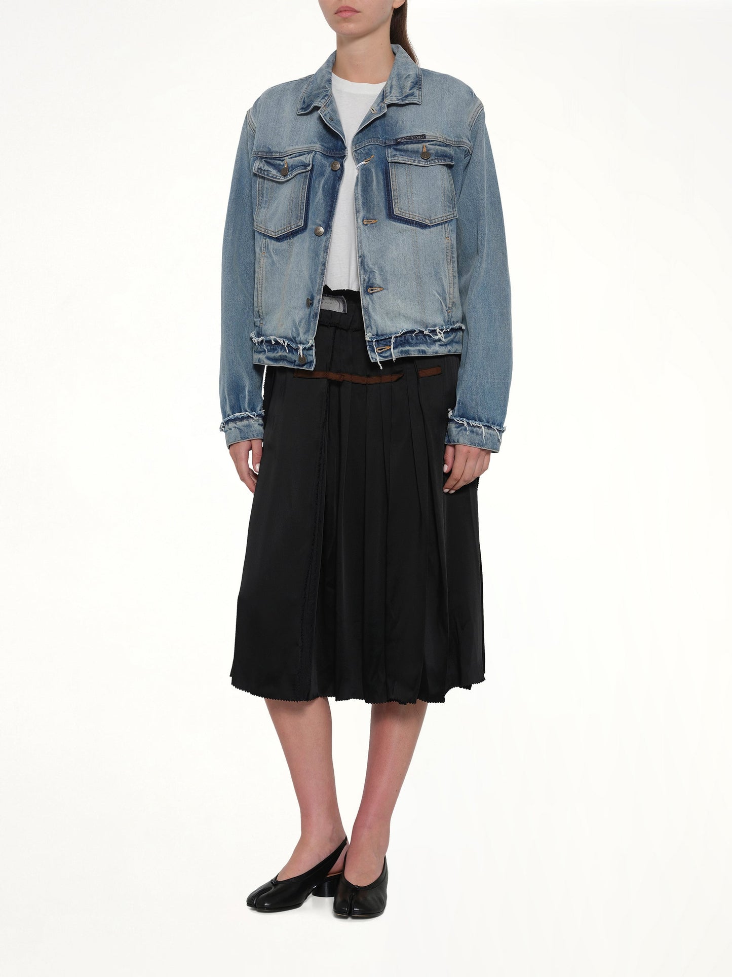 MAISON MARGIELA Layered Skirt (Black)