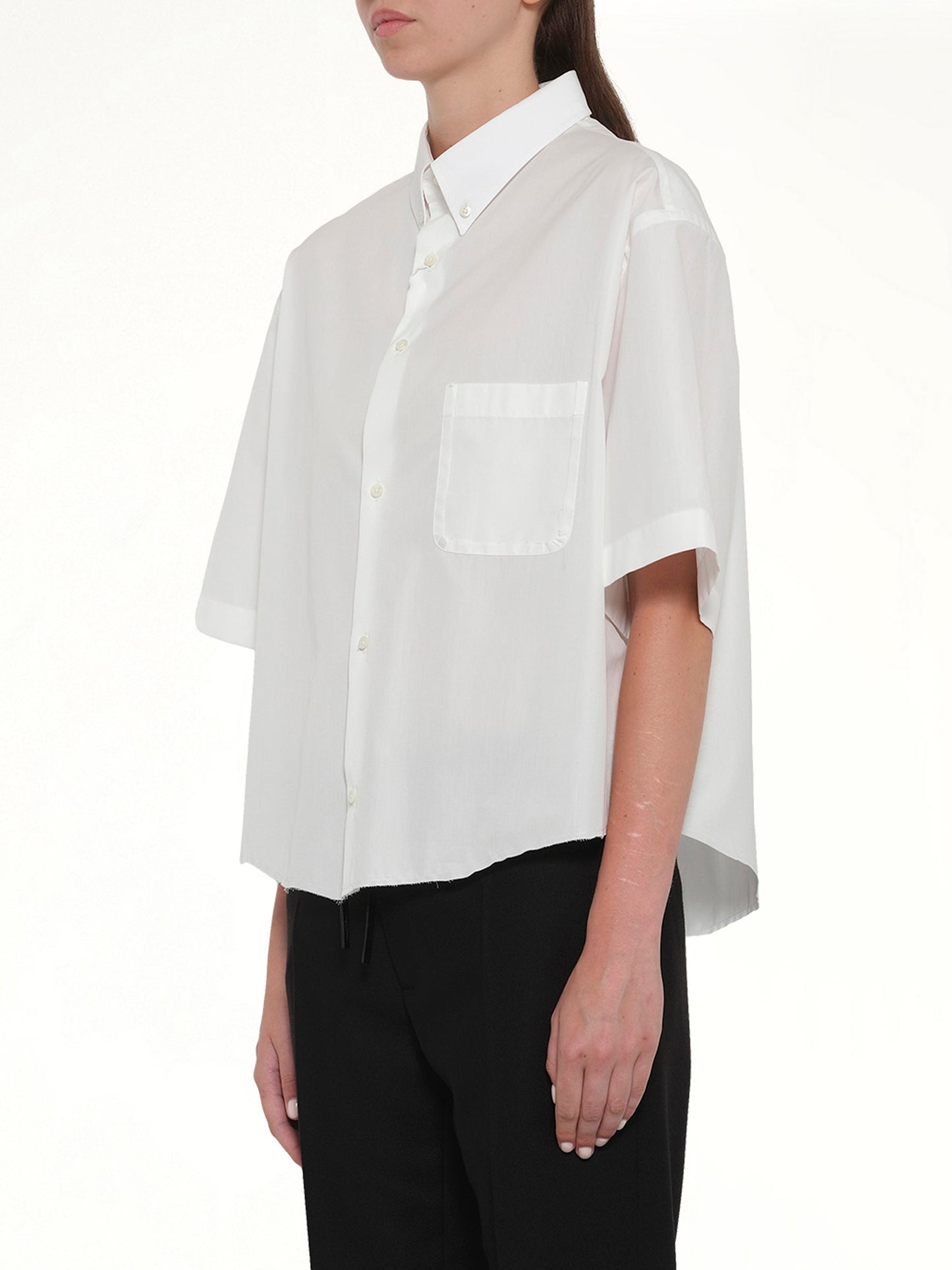 MAISON MARGIELA Short Sleeve Shirt (White)