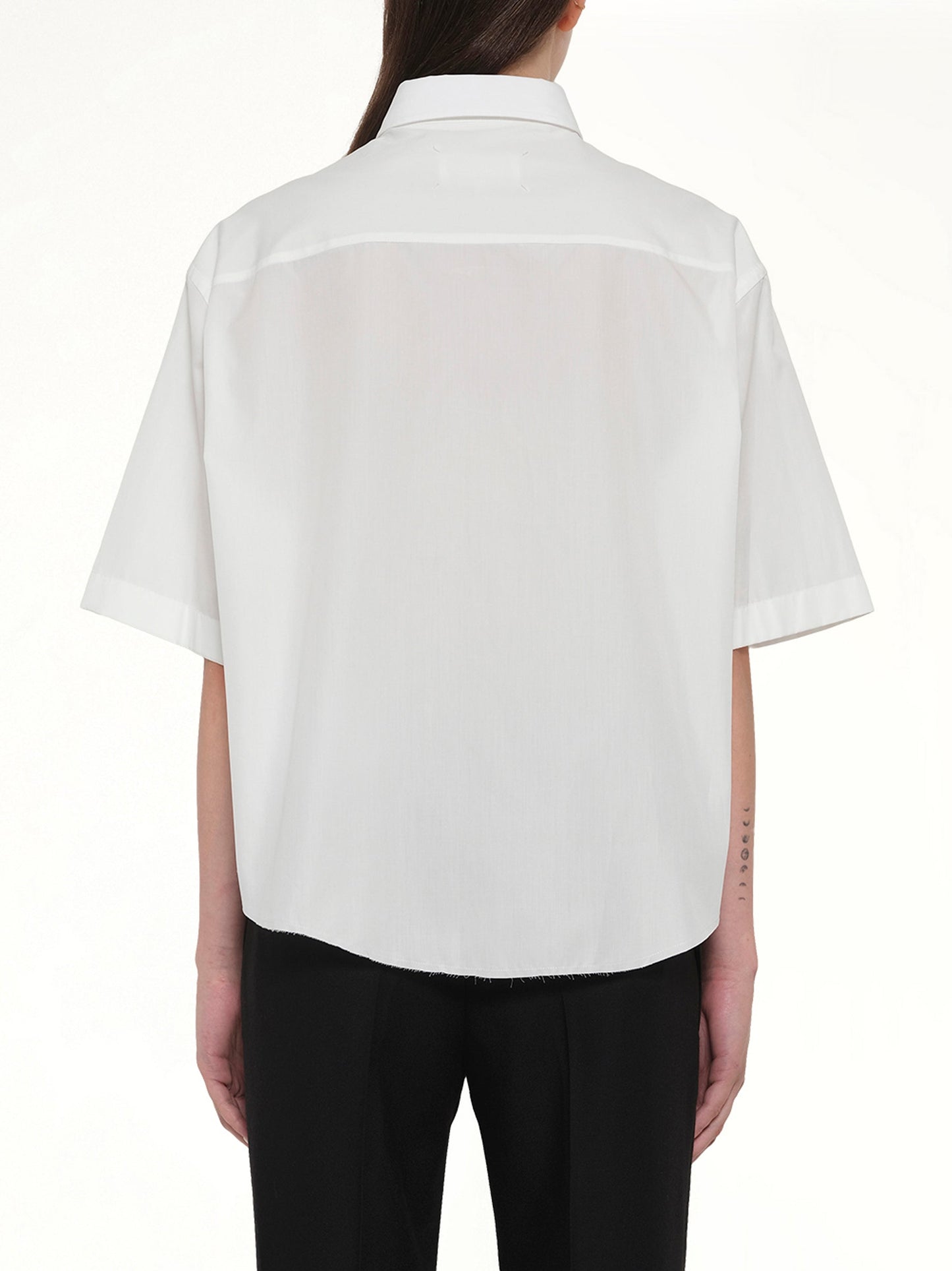 MAISON MARGIELA Short Sleeve Shirt (White)