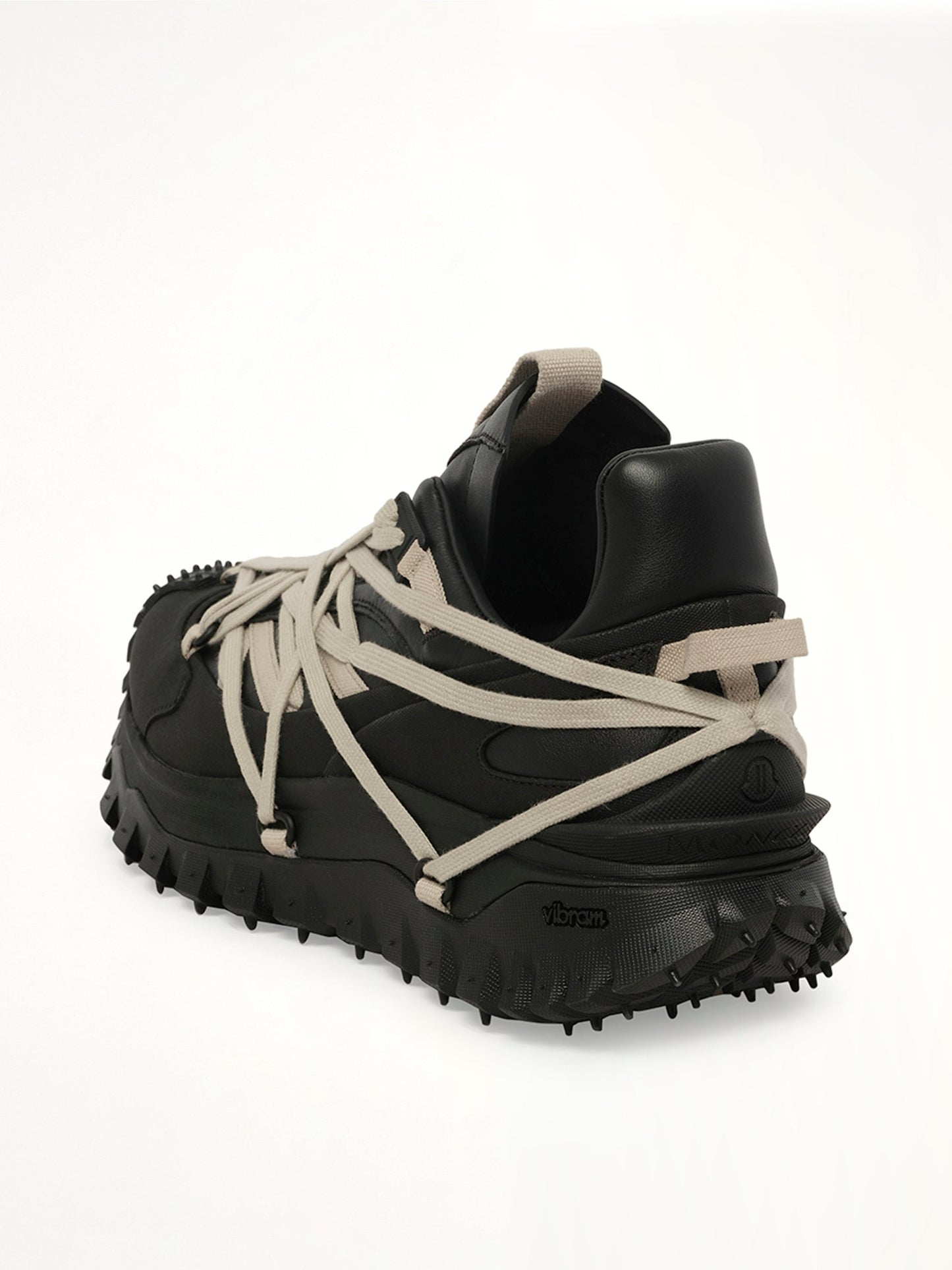 Rick Owens x Moncler Trail Grip Megalace Sneaker (Black)