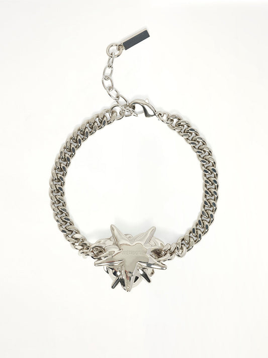 WE11DONE Small Spiky Rose Bracelet (Silver)