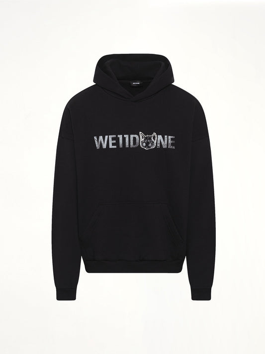 WE11DONE Amber Logo Hoodie (Black)