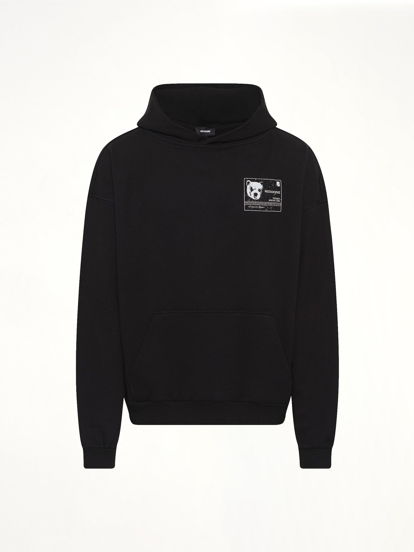 WE11DONE DNA Teddy ID Hoodie (Black)