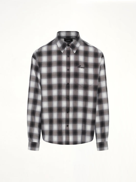 WE11DONE City Cherckered T-Shirt (Black)