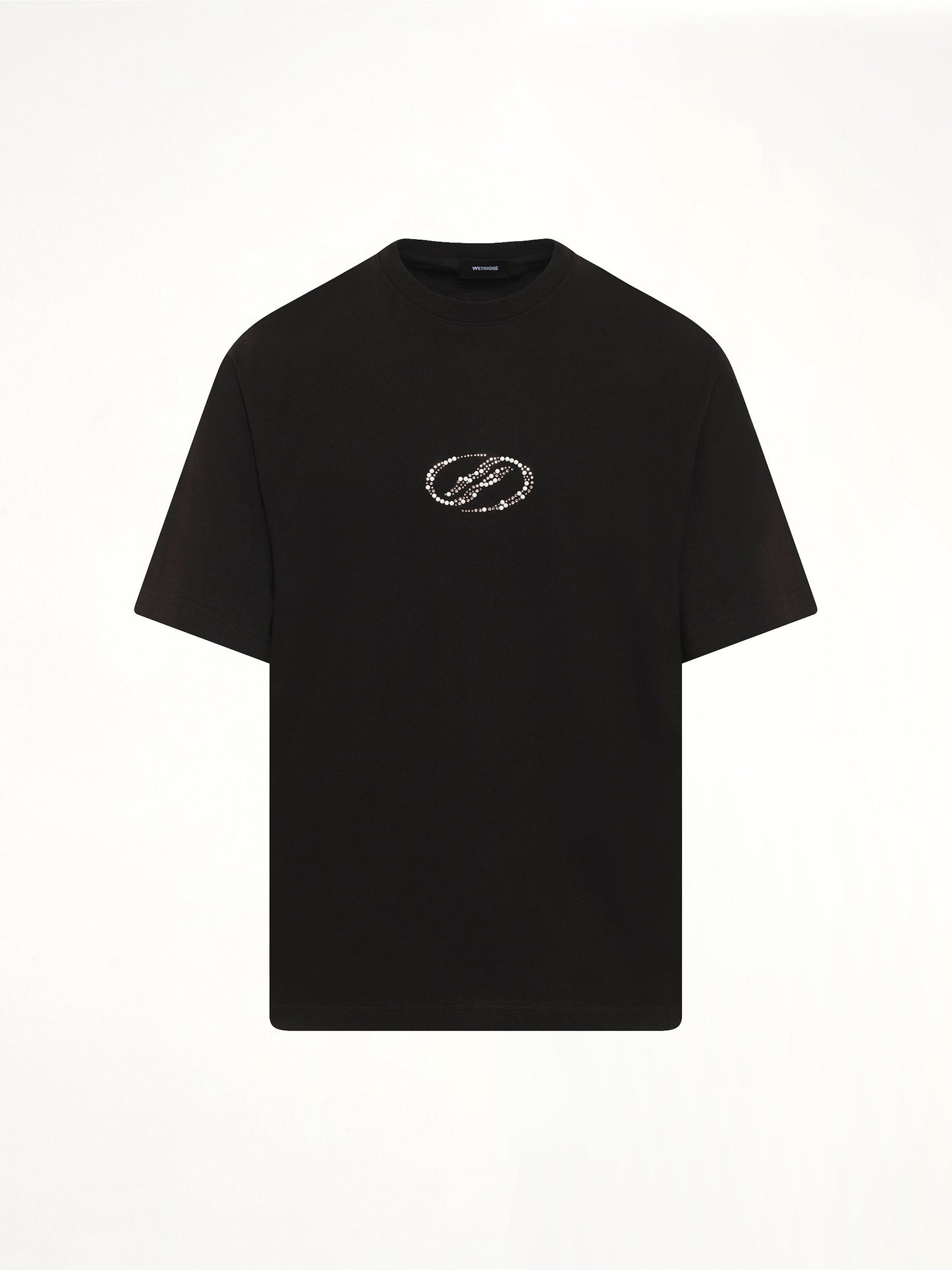 WE11DONE Rhinestone T-Shirt (Black)
