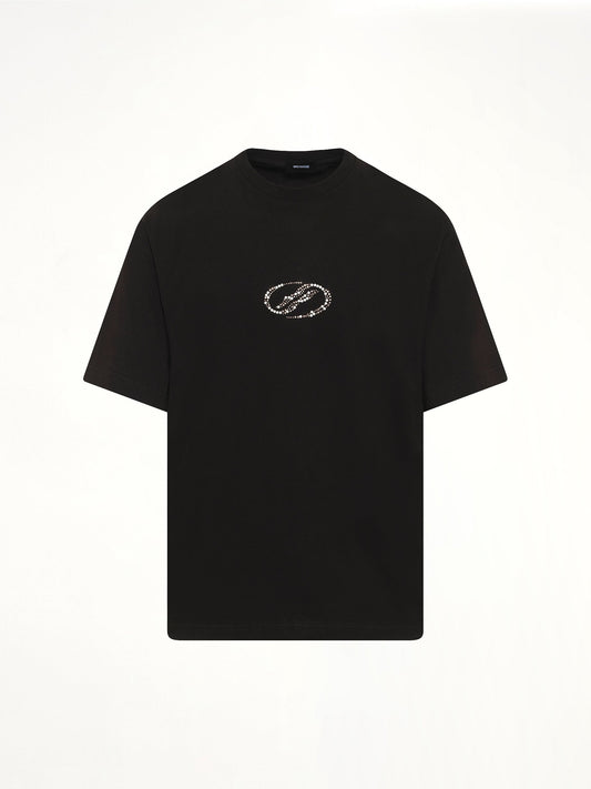 WE11DONE Rhinestone T-Shirt (Black)