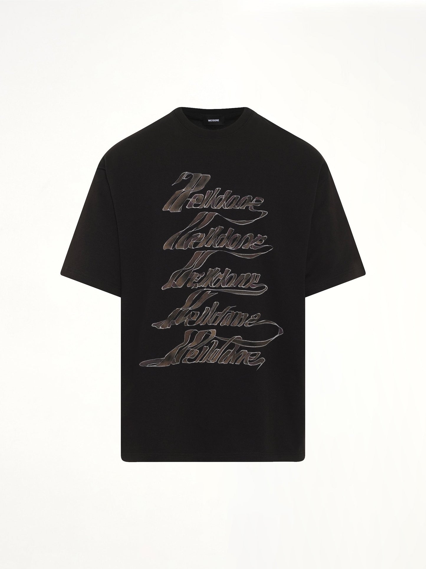 WE11DONE Ribbon Multi-Logo T-Shirt (Black)