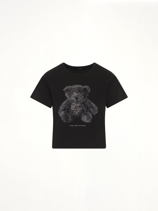 WE11DONE Bear Print Slim-Fit T-Shirt (Black)
