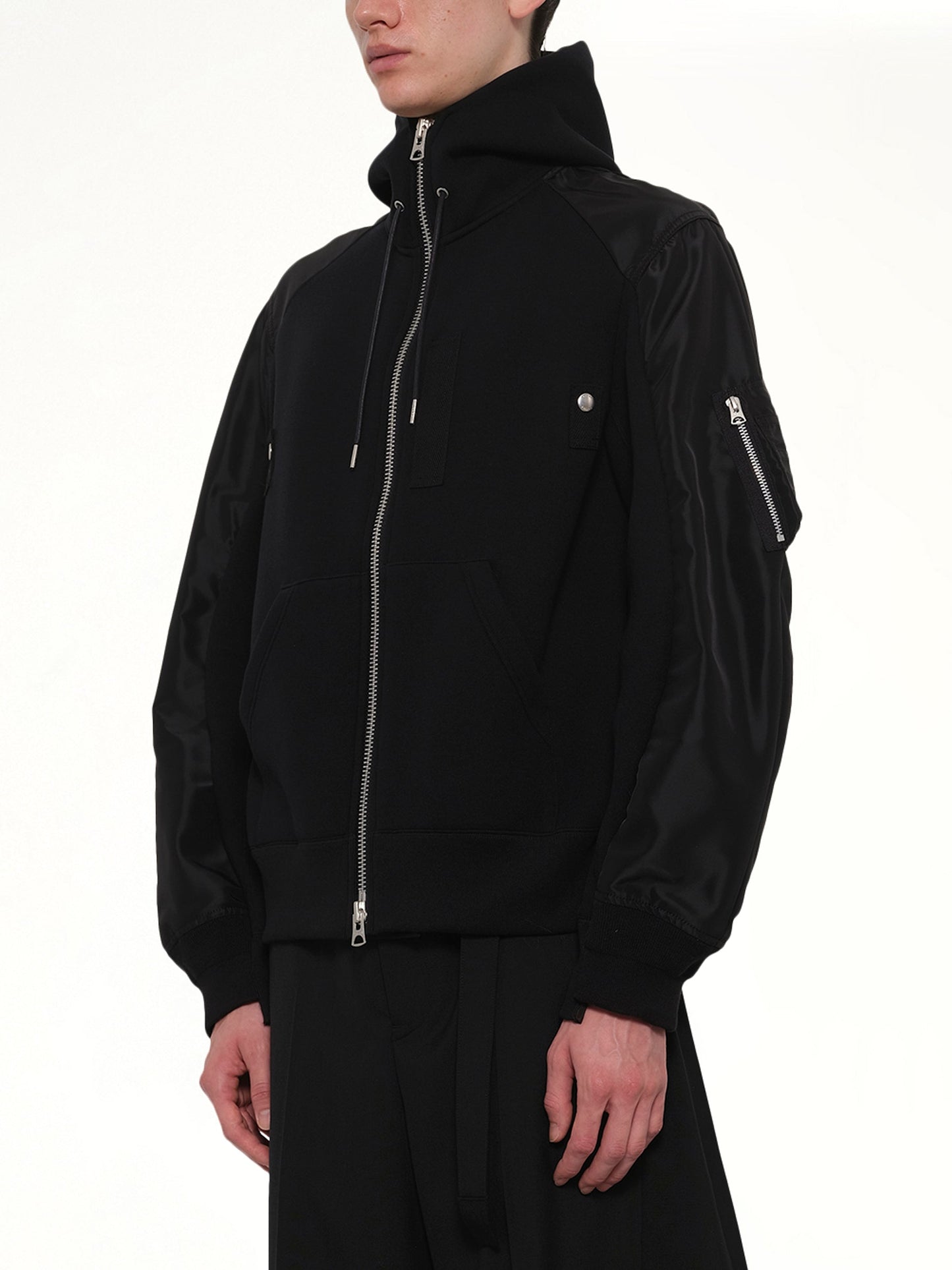 SACAI Sponge Sweat Hoodie (Black)