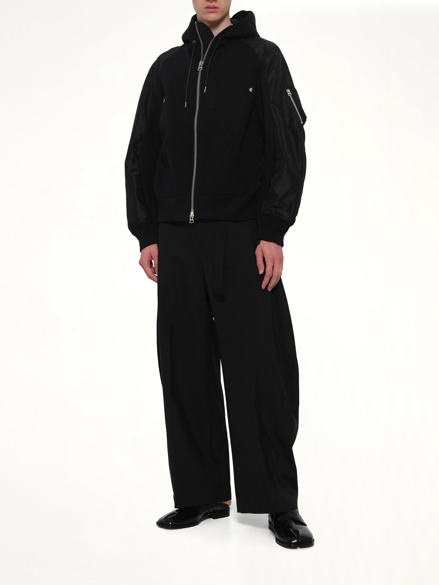 SACAI Sponge Sweat Hoodie (Black)