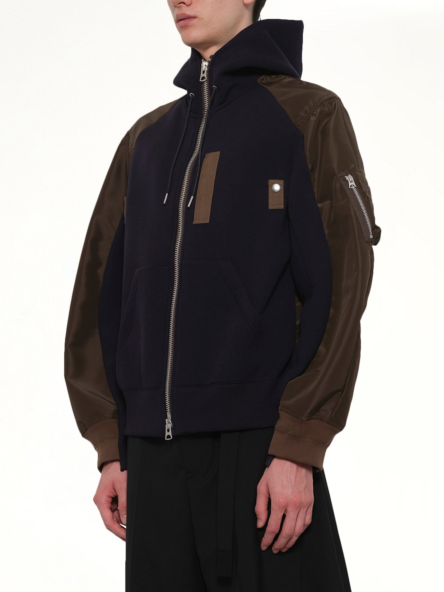SACAI Sponge Sweat Hoodie (Navy)