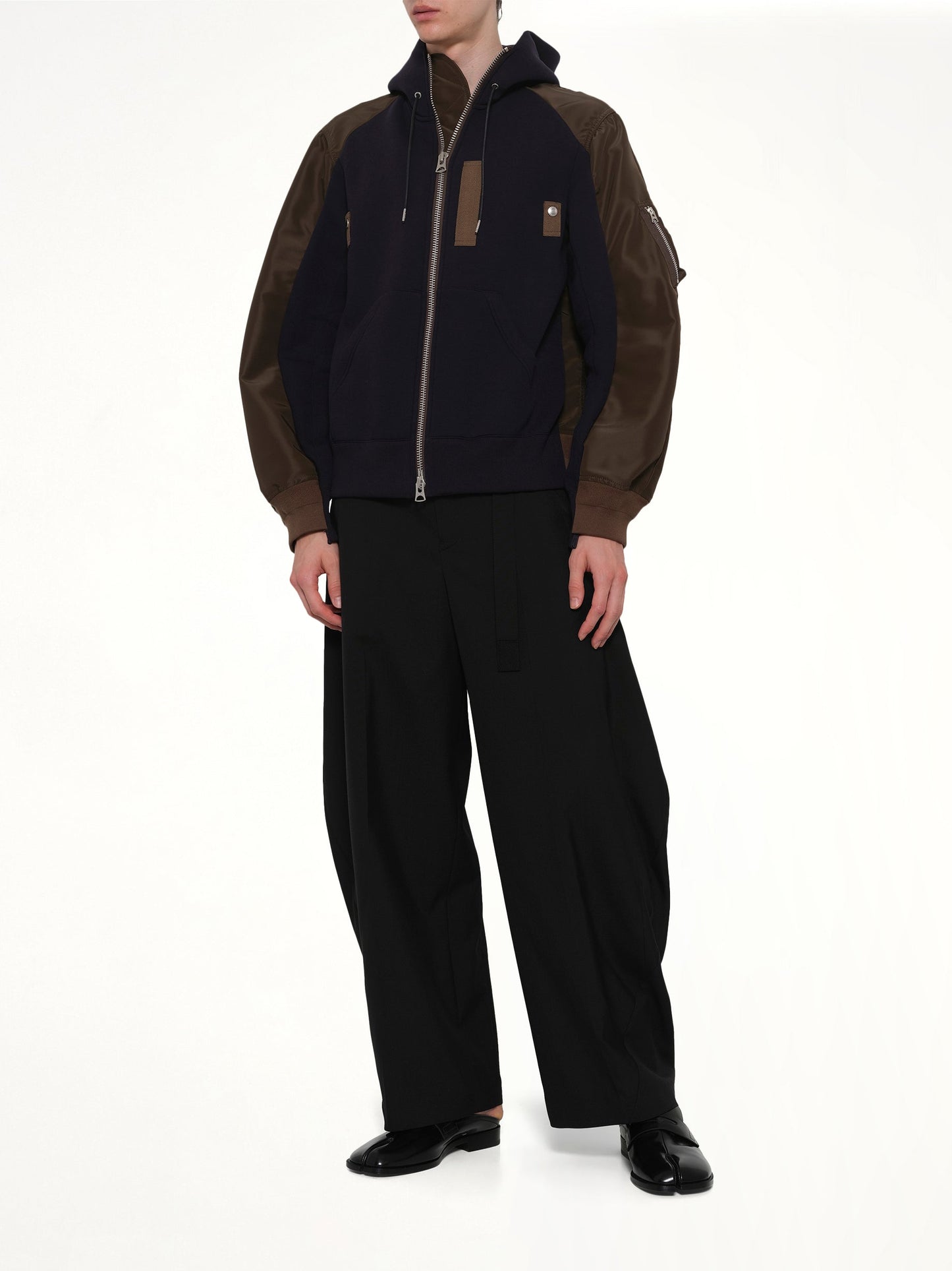 SACAI Sponge Sweat Hoodie (Navy)