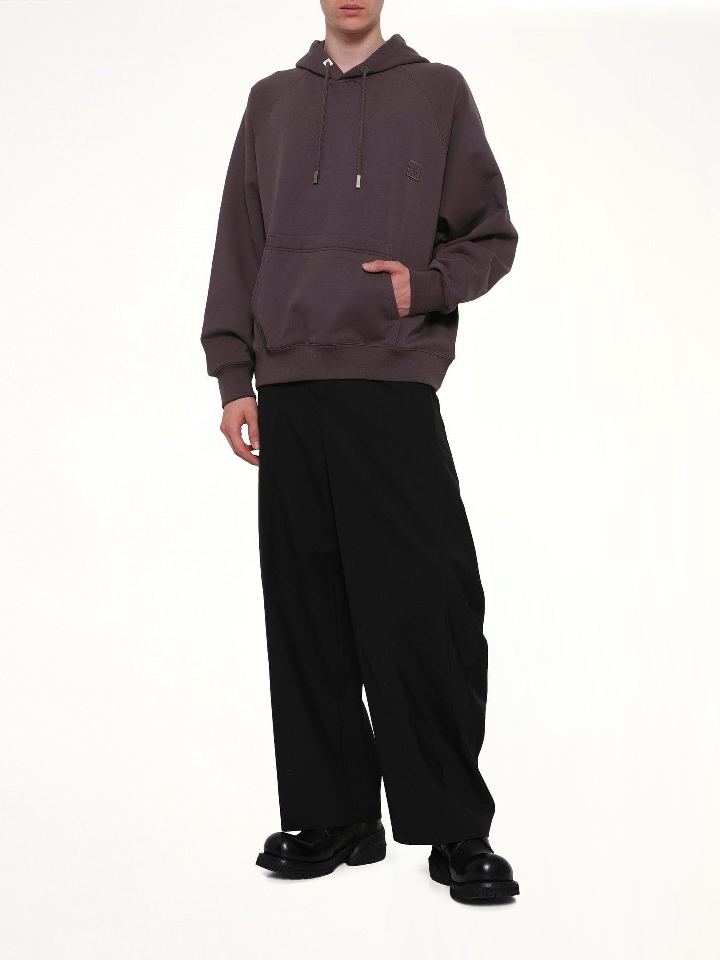 WOOYOUNGMI WYM Patch Hoodie (Grey)
