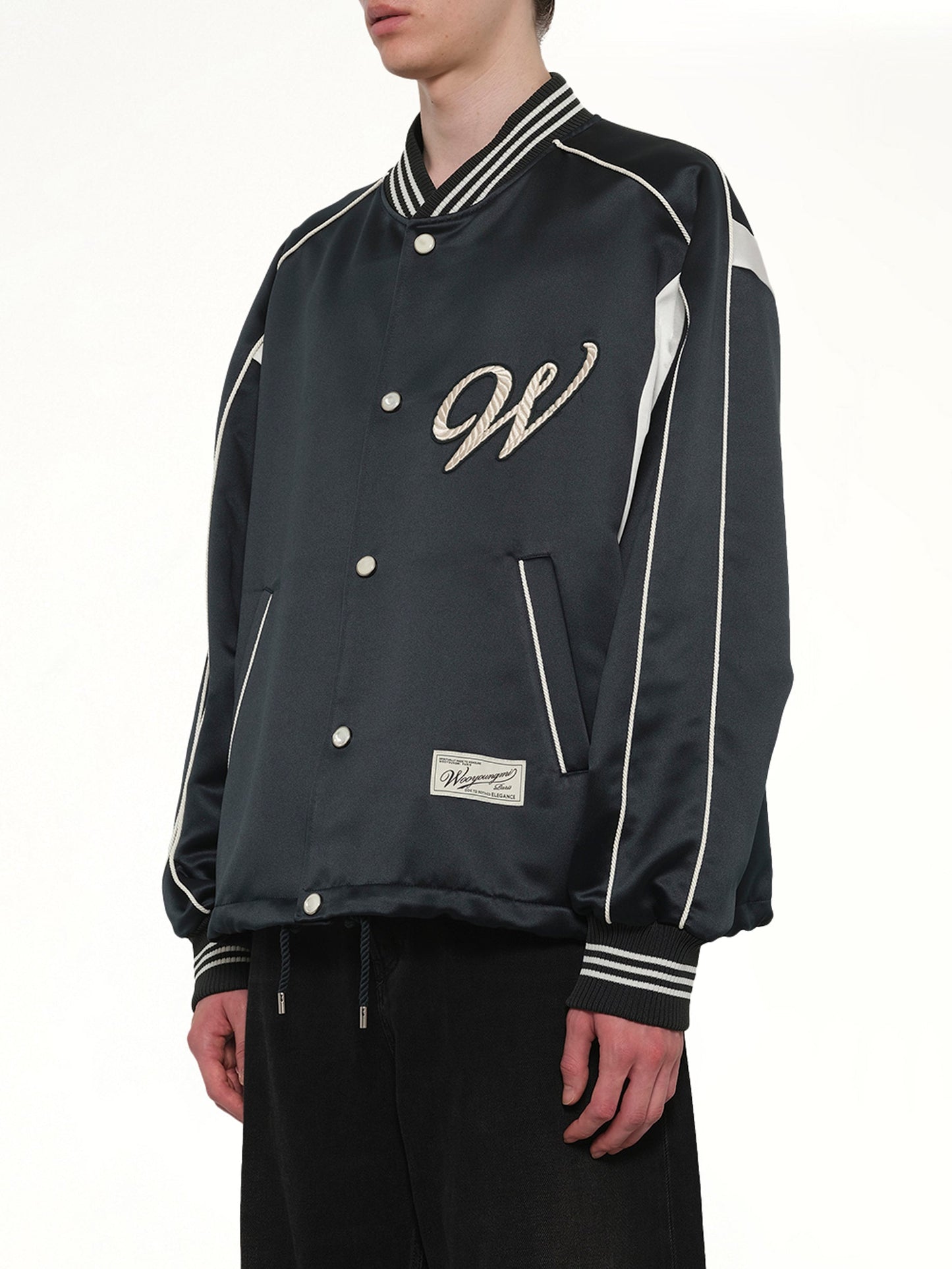 WOOYOUNGMI Varsity Jacket (Green)