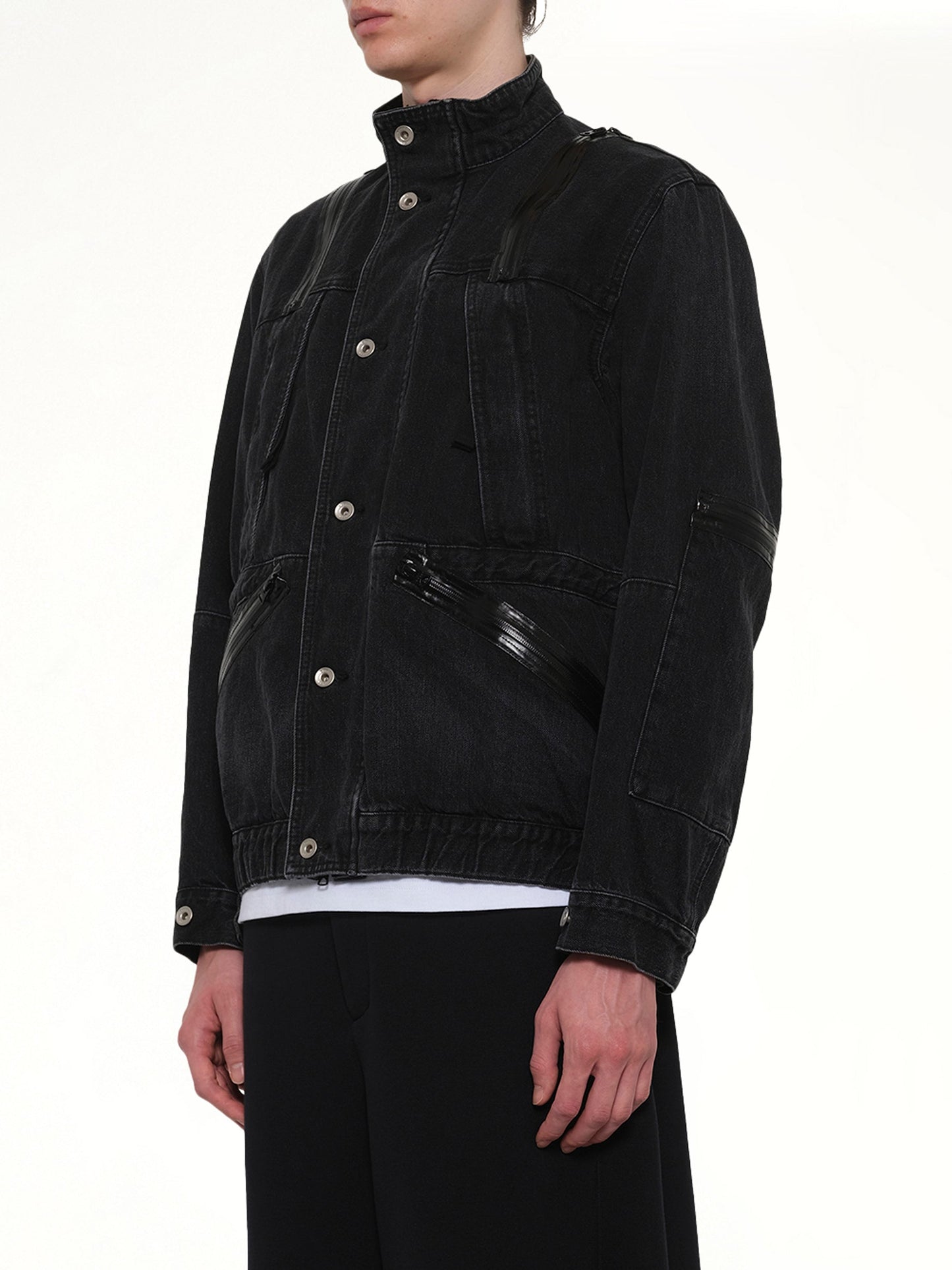 SACAI Denim Blouson (Black)