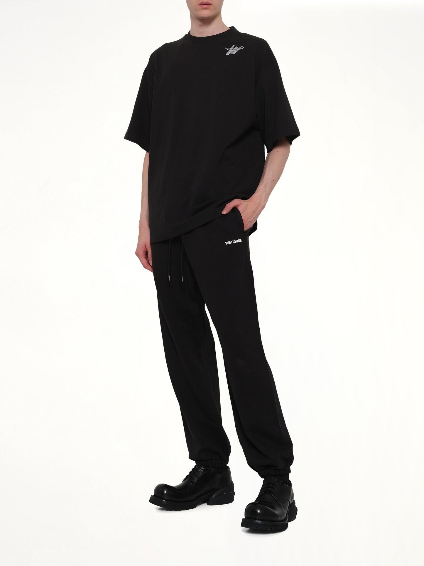 WE11DONE Logo Medium Lounge Pants (Black)