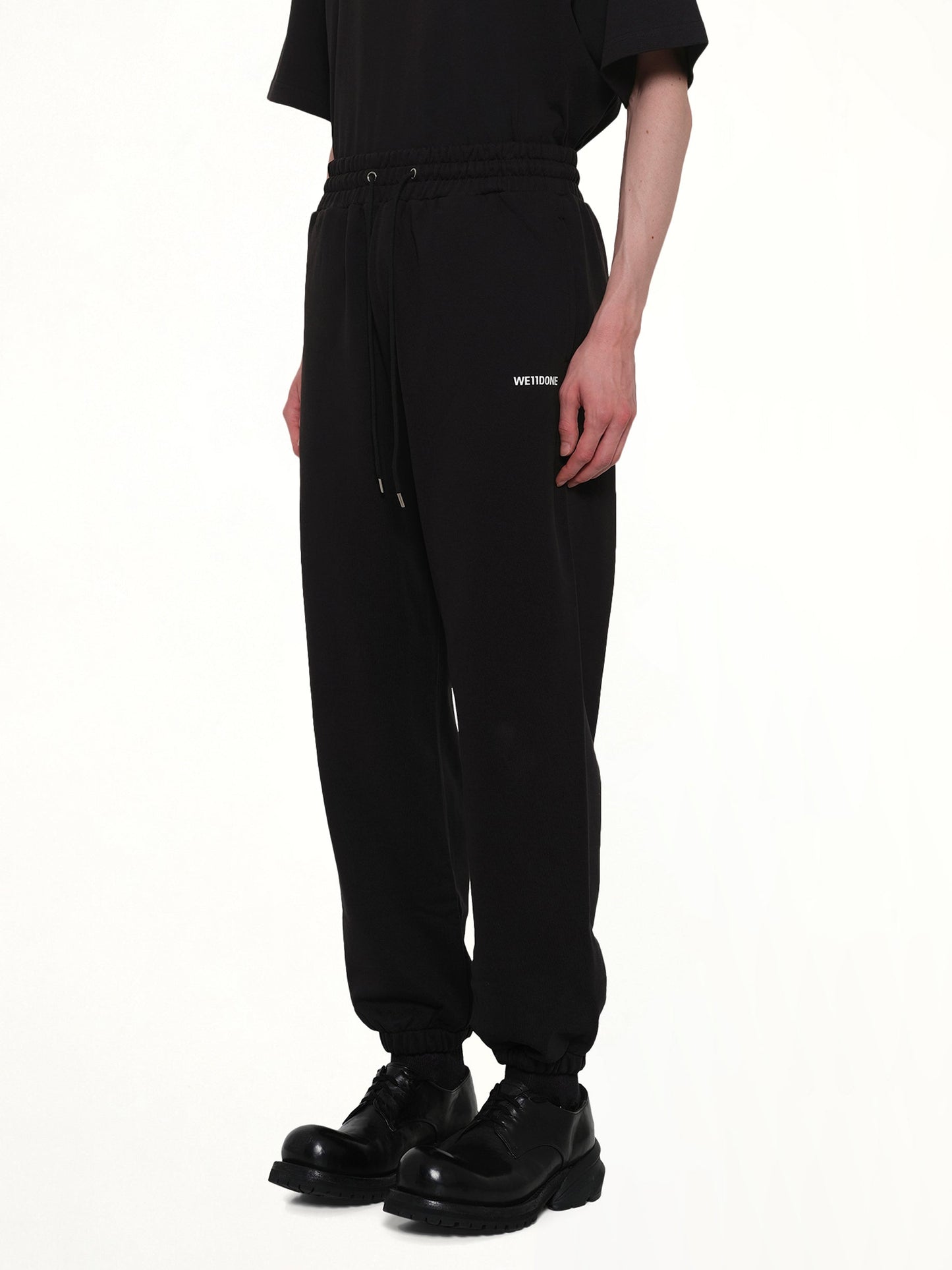 WE11DONE Logo Medium Lounge Pants (Black)