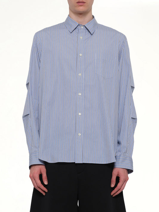Image of Shirts. Product name - Poplin Shirt in Blue colour by brand - SACAI