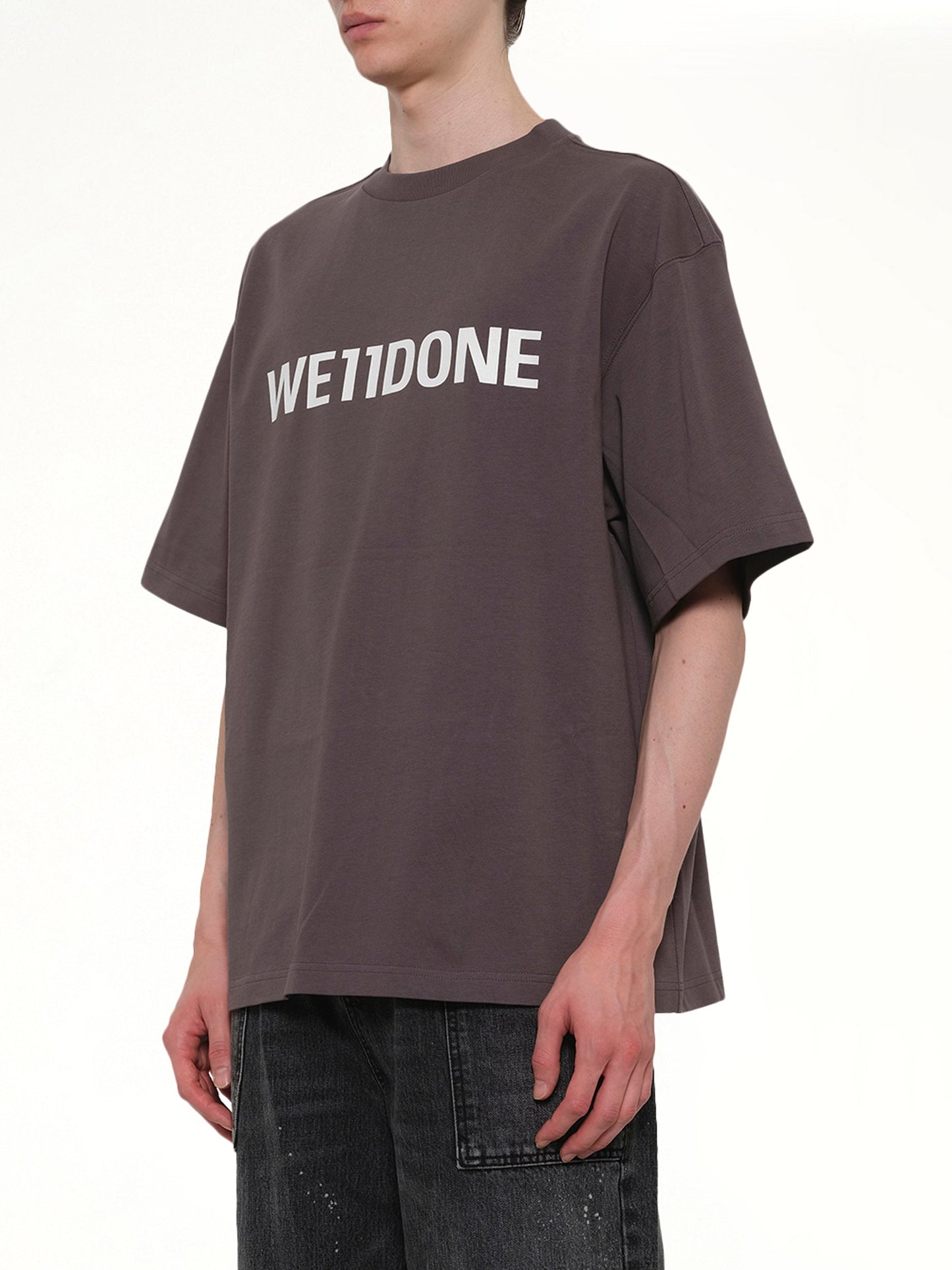 WE11DONE Basic Logo Large T-Shirt (Charcoal)