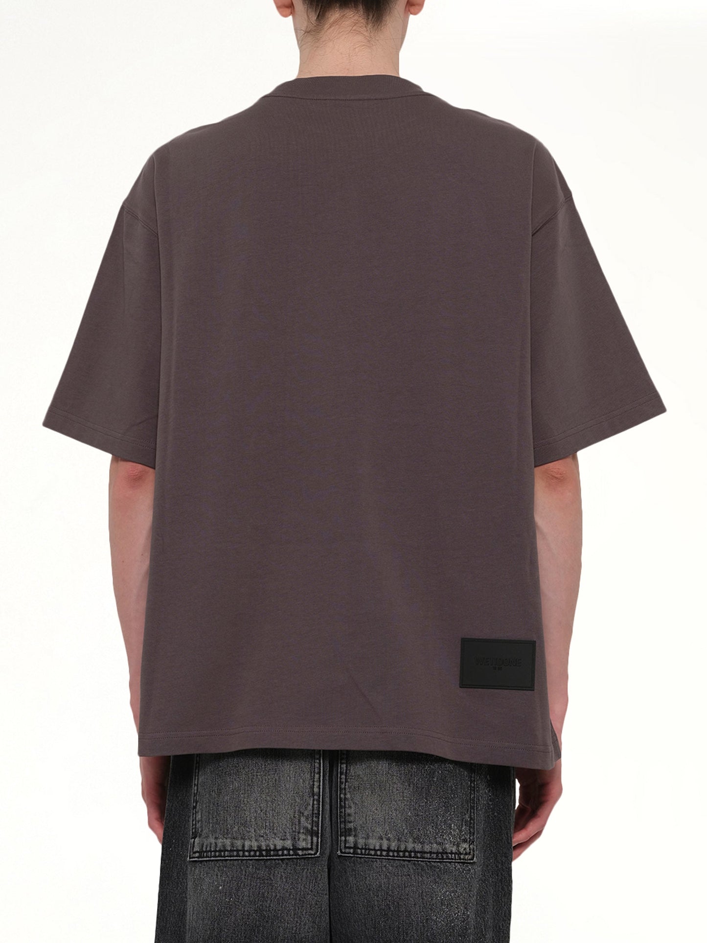 WE11DONE Basic Logo Large T-Shirt (Charcoal)