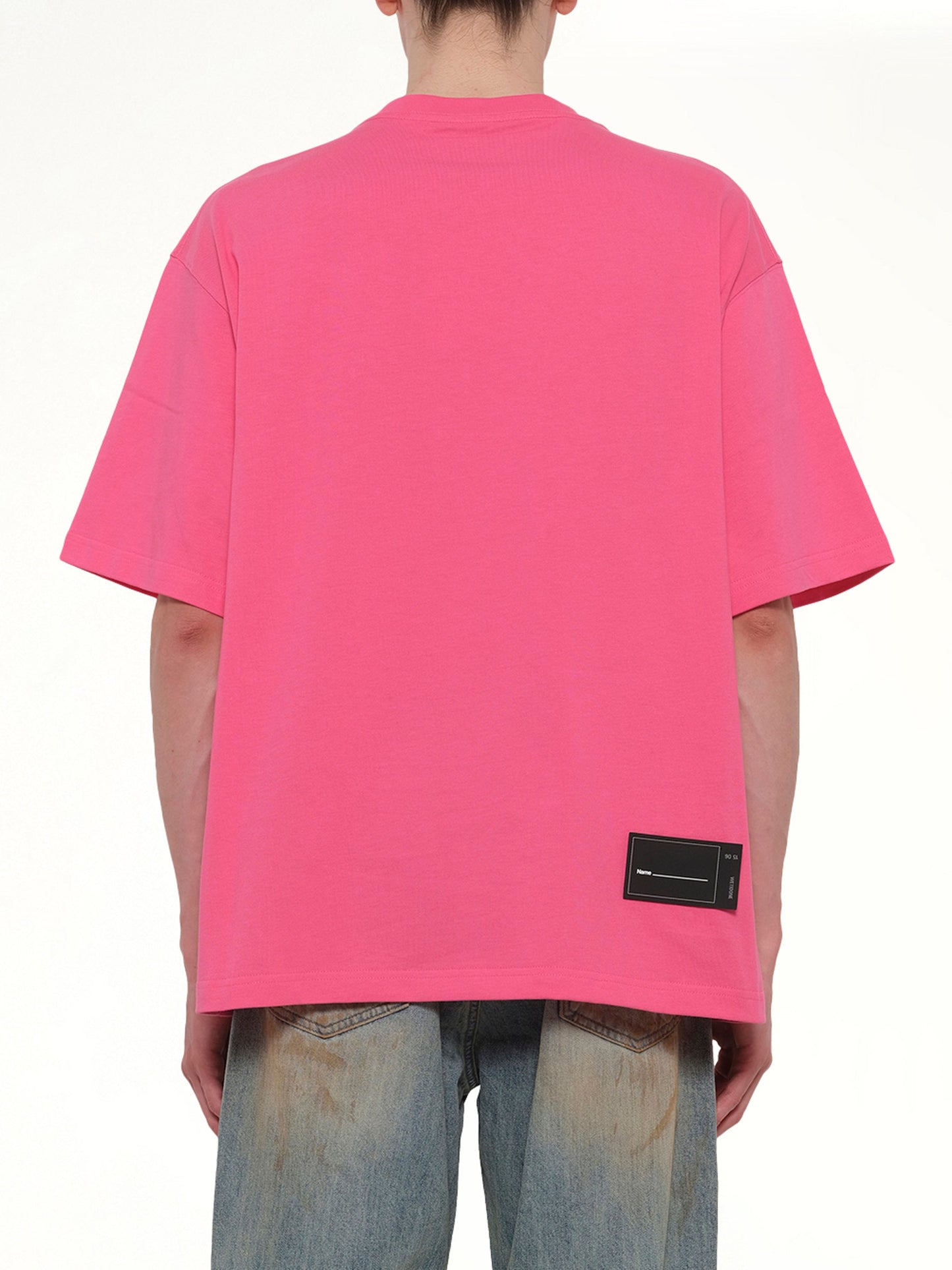 WE11DONE Classic Front Logo T-Shirt (Pink)