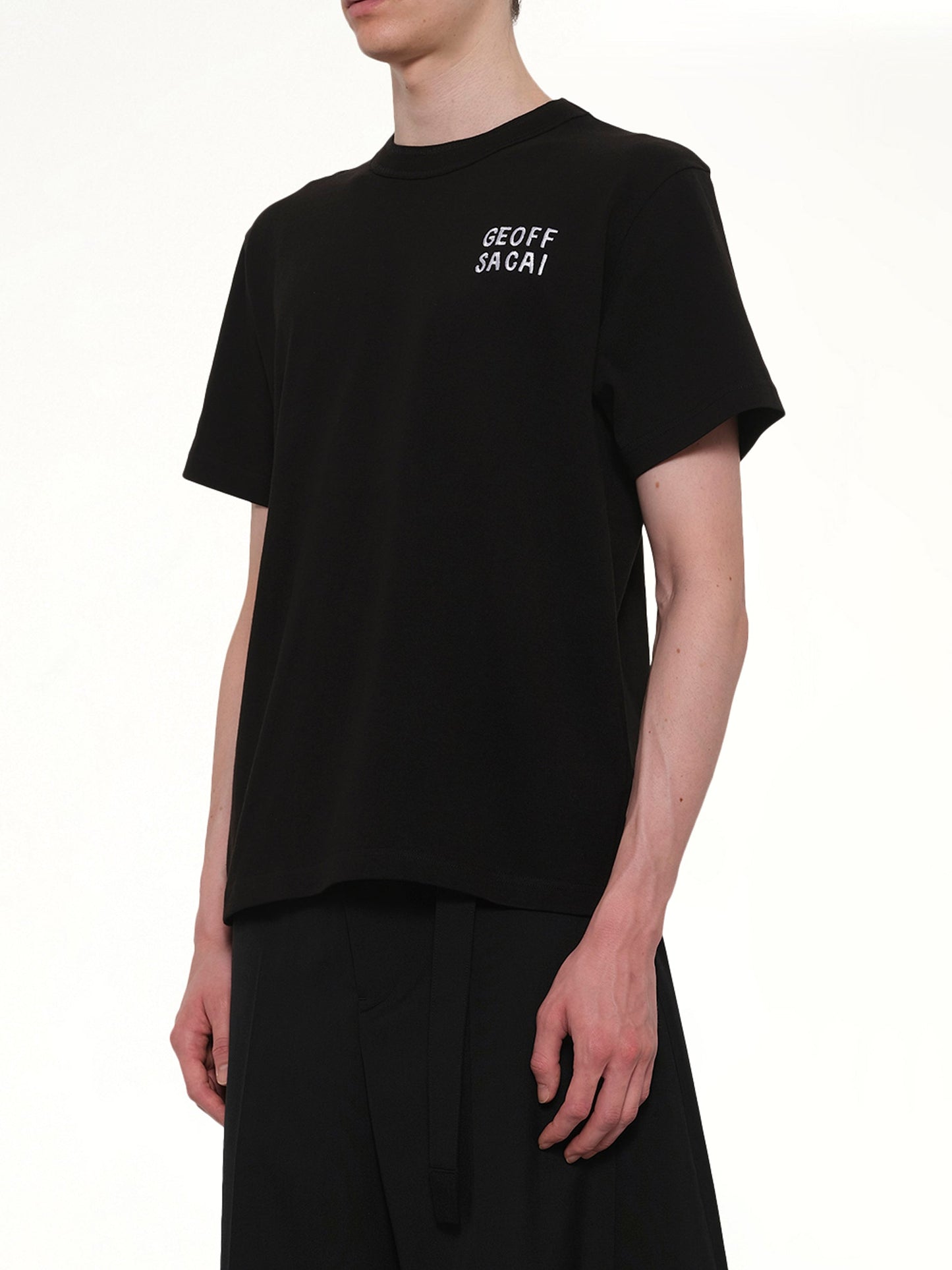 Geoff Sacai Embroidery T-Shirt (Black)