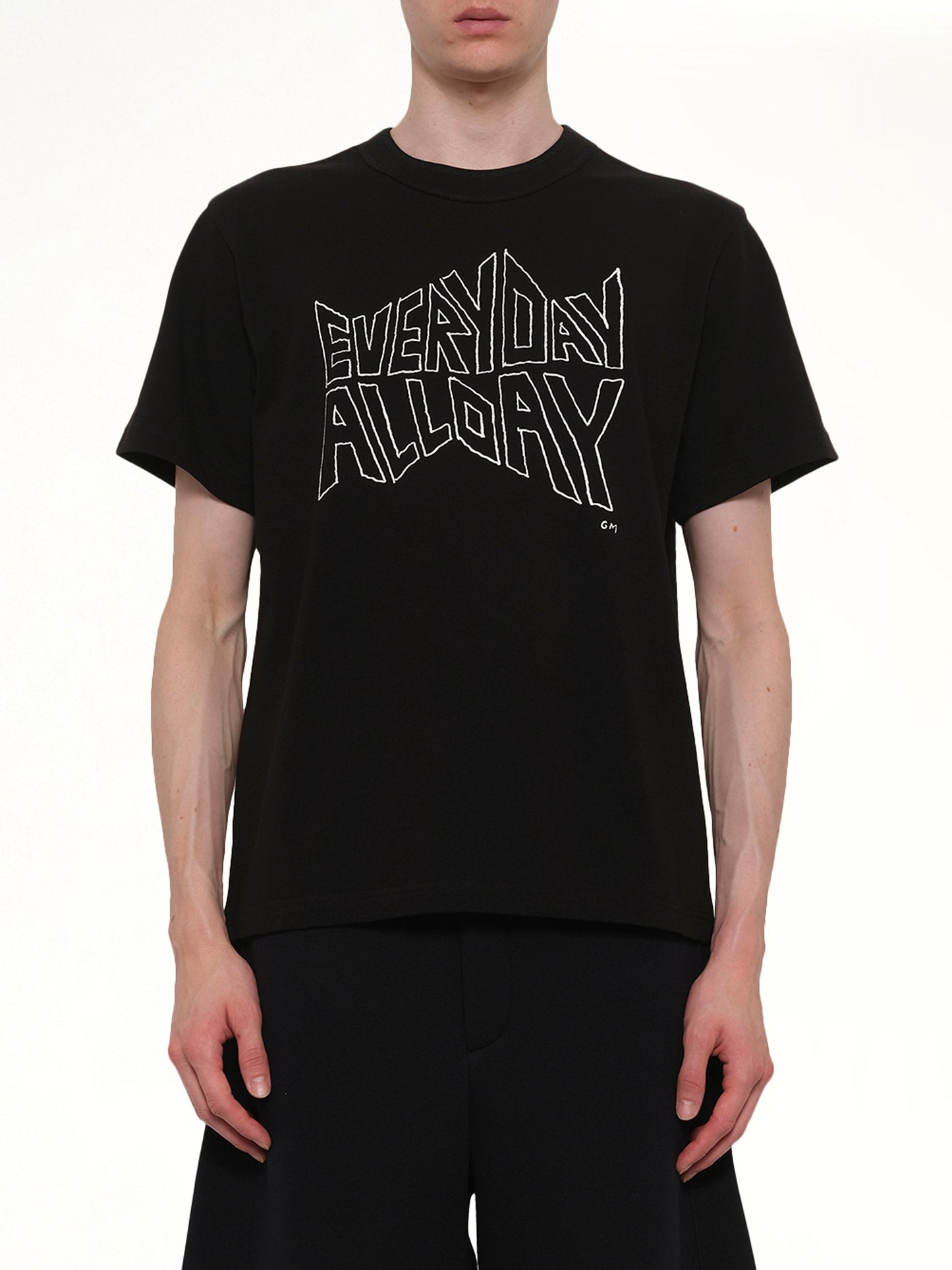 Image of T-Shirts. Product name - Geoff Sacai Print T-Shirt in Black colour by brand - SACAI