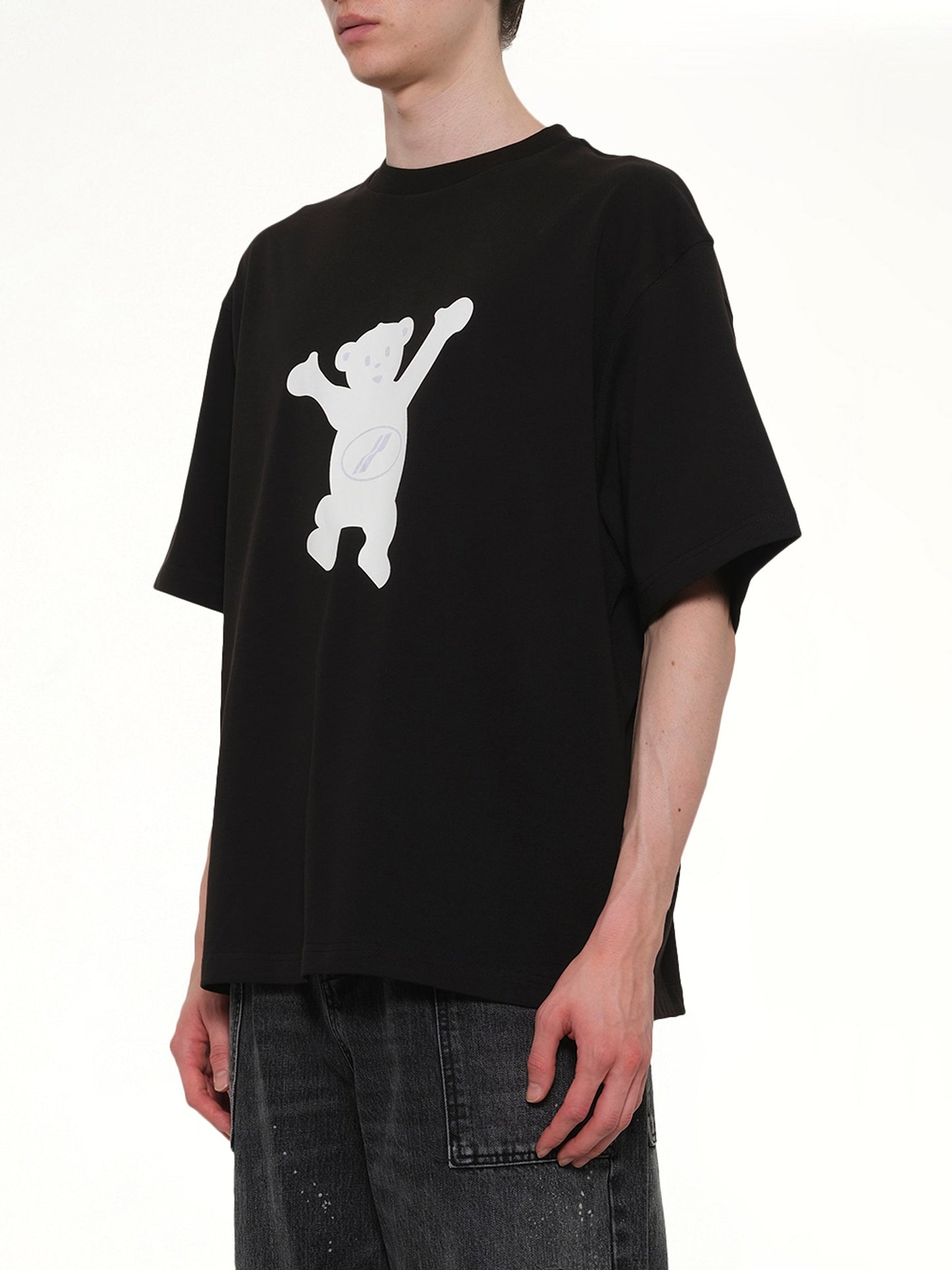 WE11DONE Logo Teddy T-Shirt (Black)