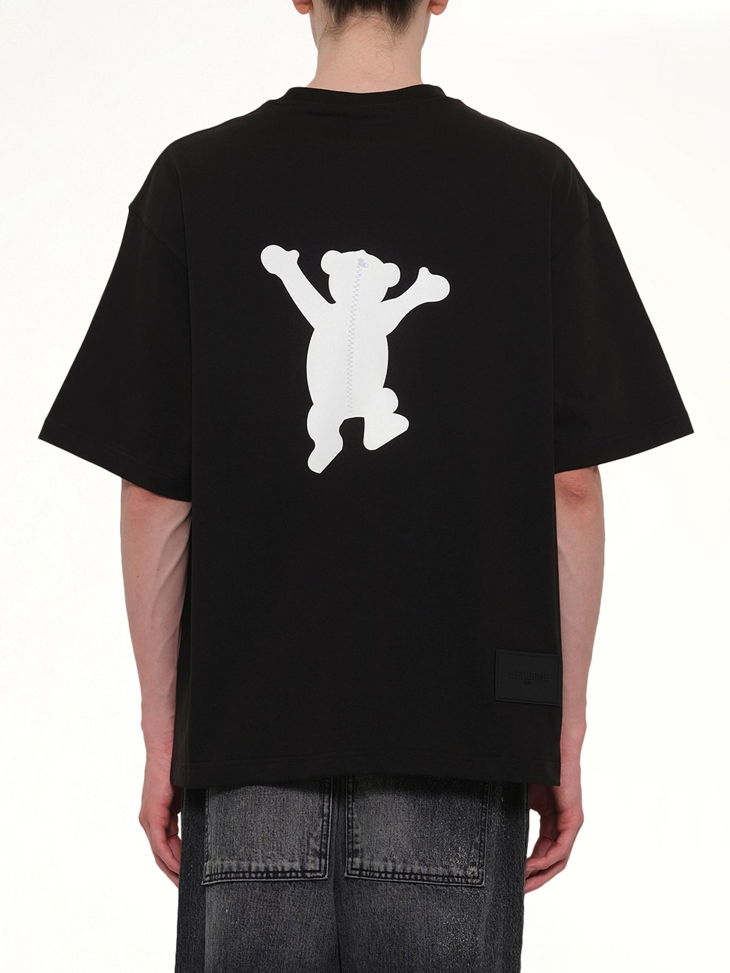 WE11DONE Logo Teddy T-Shirt (Black)