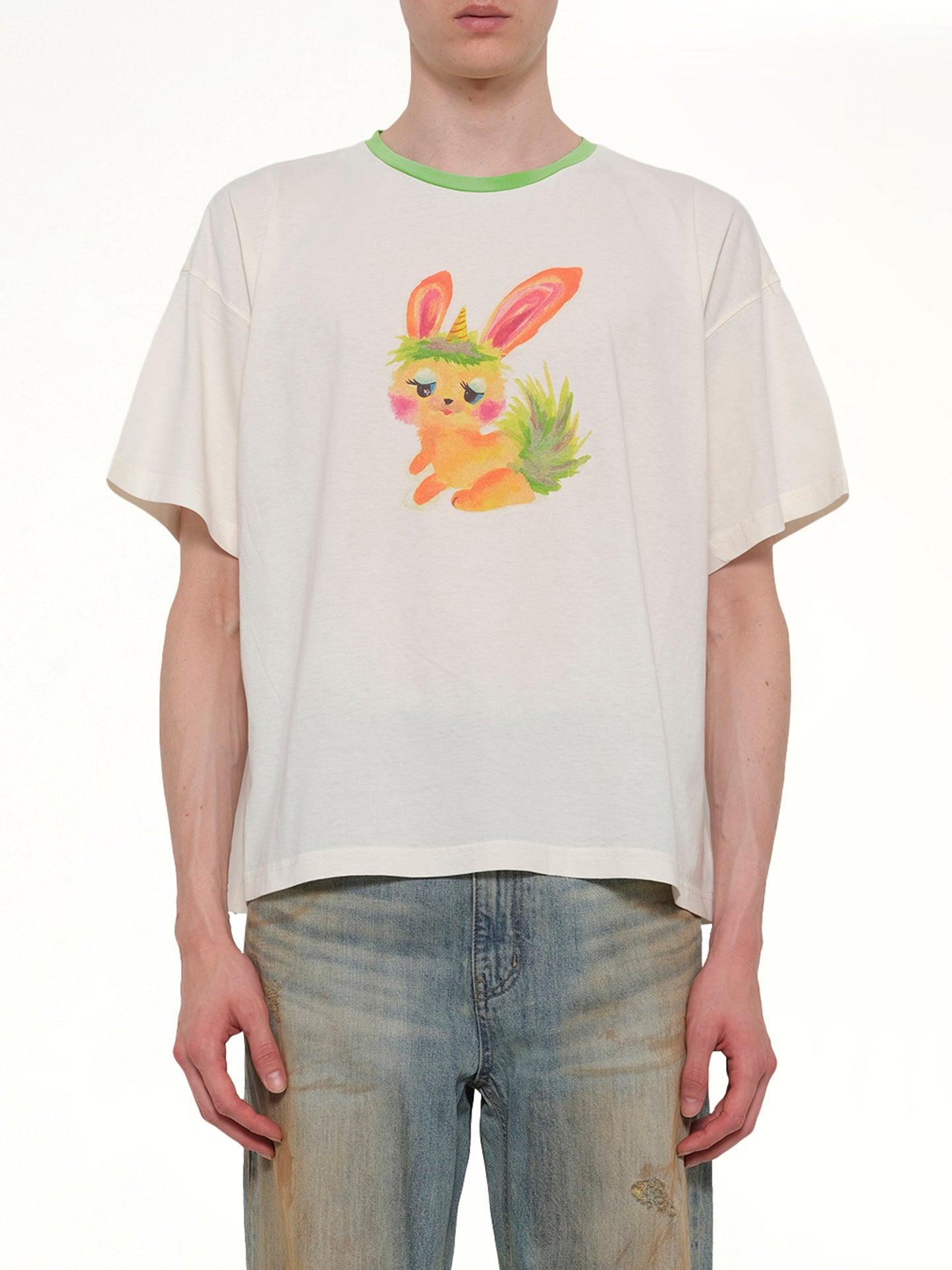 Image of T-Shirts. Product name - Monster T-Shirt in Green colour by brand - WE11DONE