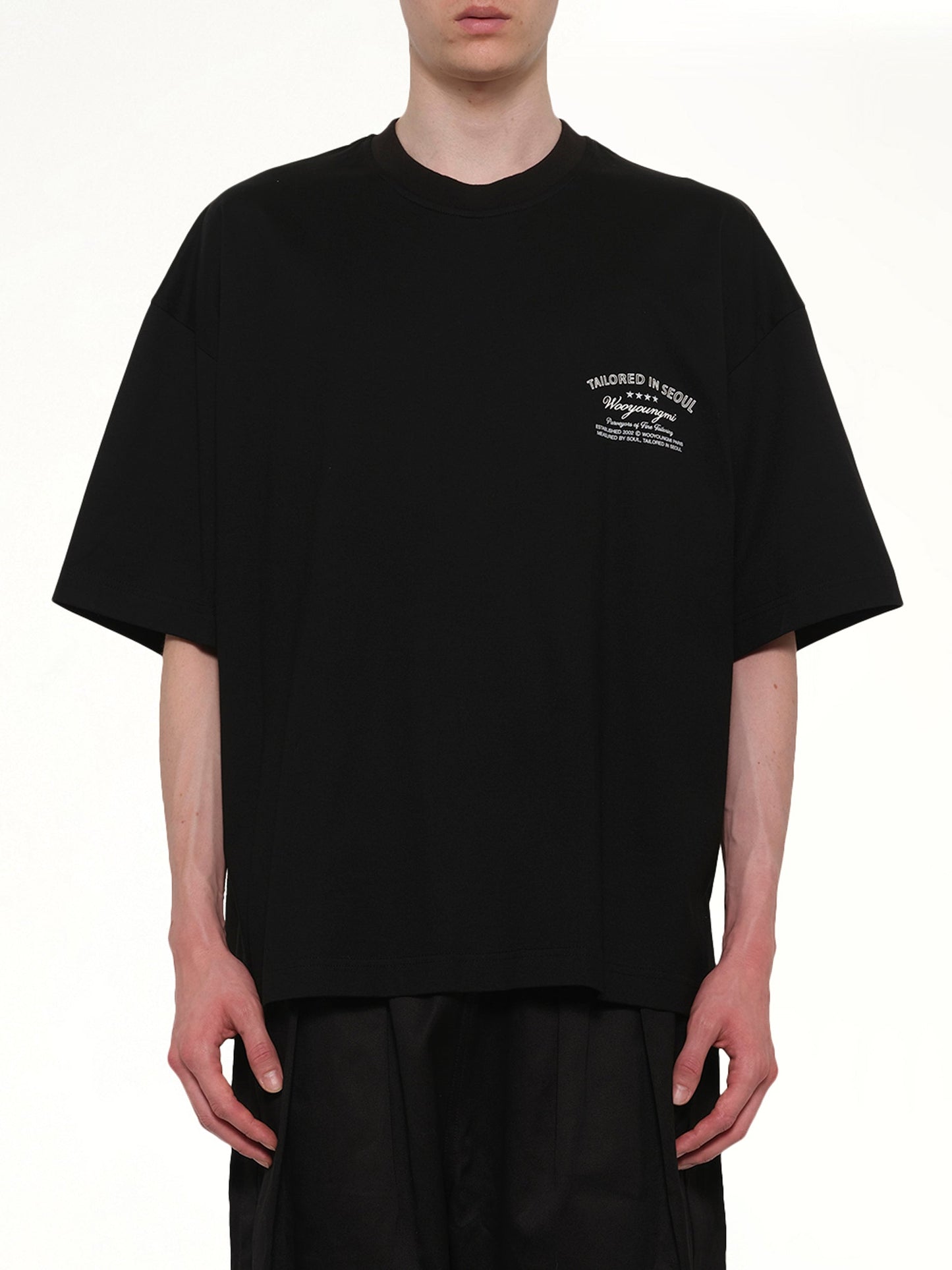 Image of T-Shirts. Product name - Tailored in Black colour by brand - WOOYOUNGMI