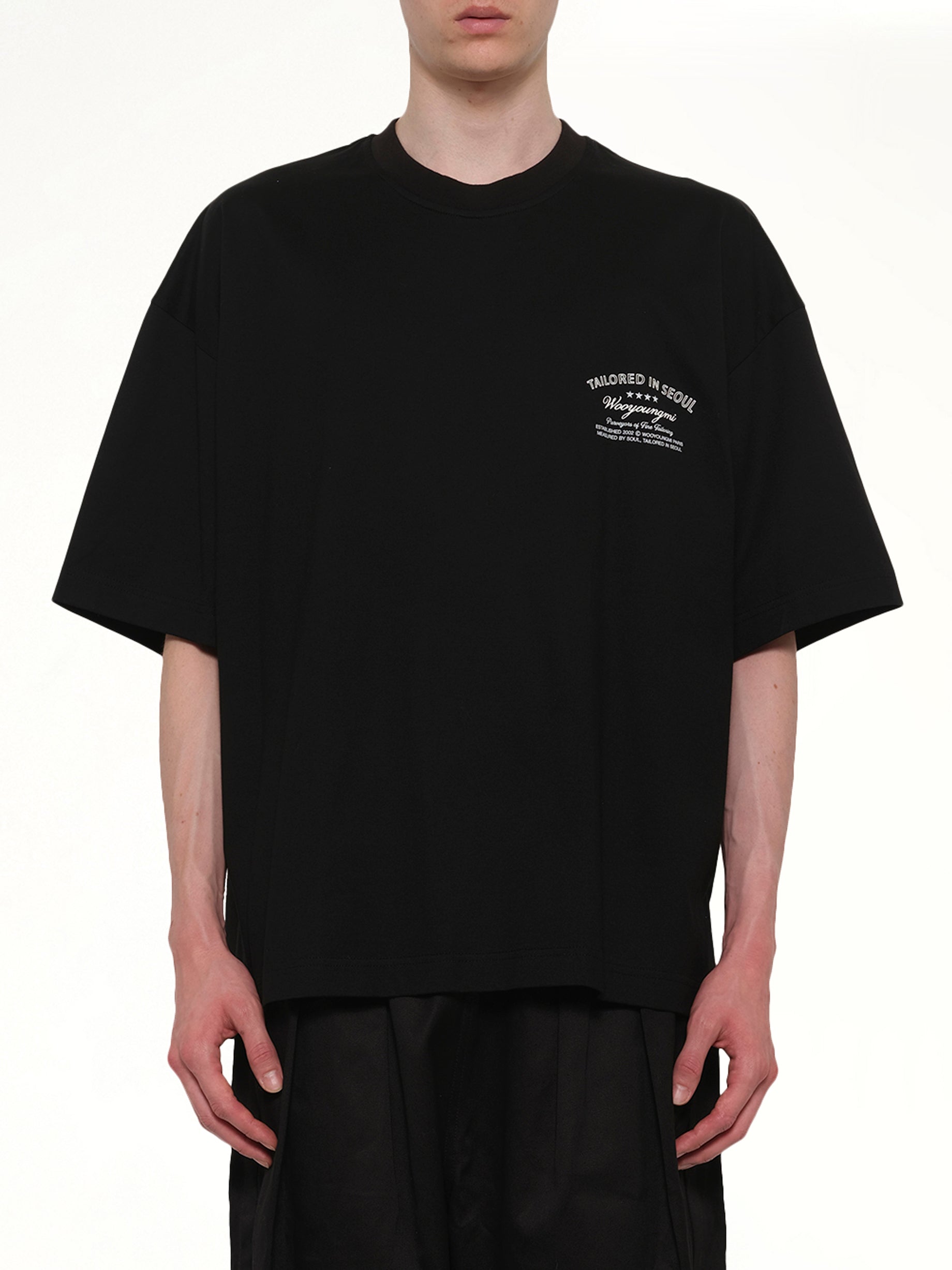 Image of T-Shirts. Product name - Tailored in Black colour by brand - WOOYOUNGMI