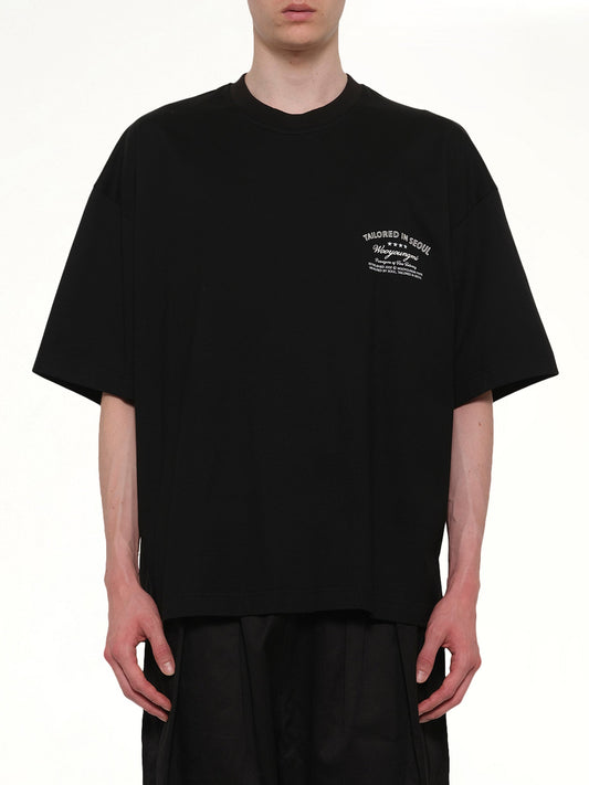 Image of T-Shirts. Product name - Tailored in Black colour by brand - WOOYOUNGMI
