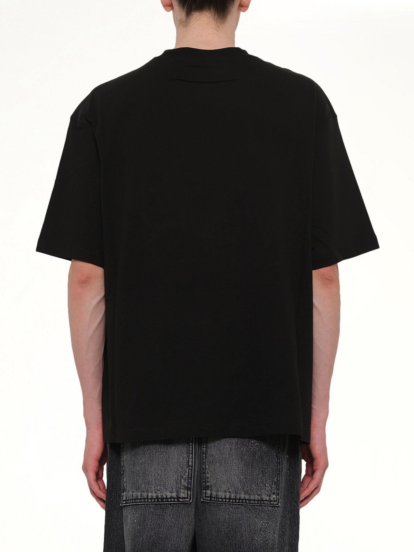 WE11DONE Teddy Bear Print T-Shirt (Black)