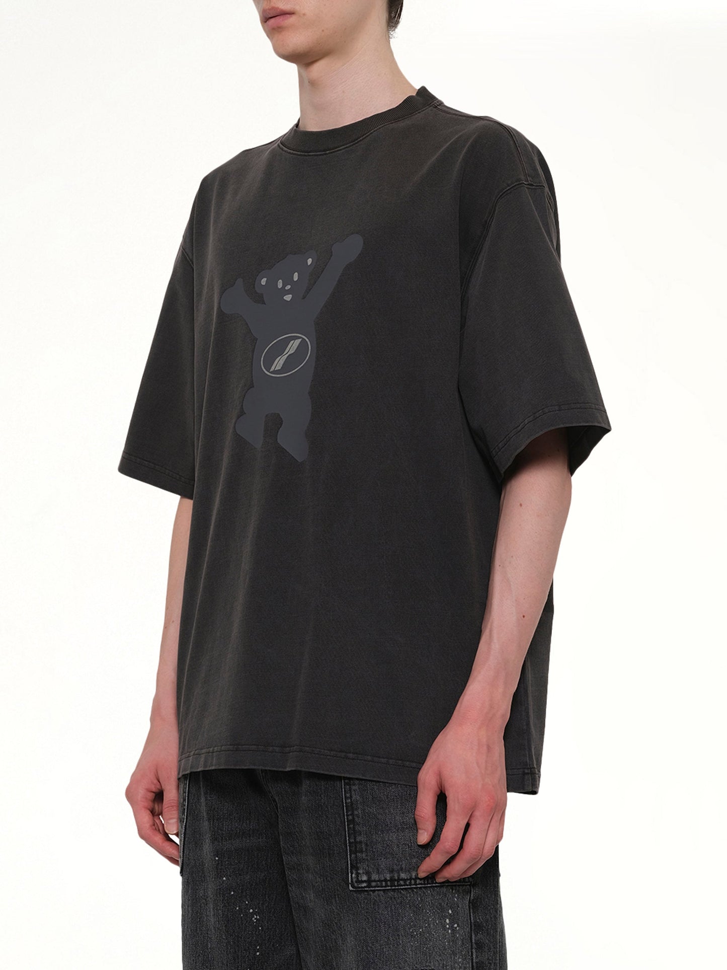 WE11DONE Teddy Logo T-Shirt (Charcoal)