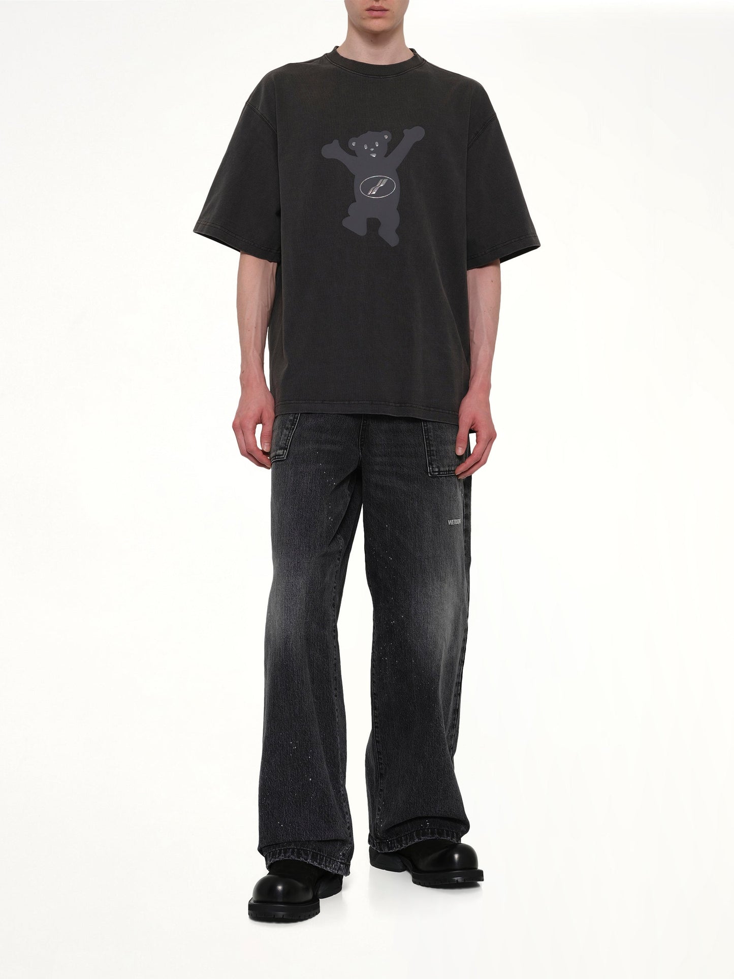 WE11DONE Teddy Logo T-Shirt (Charcoal)