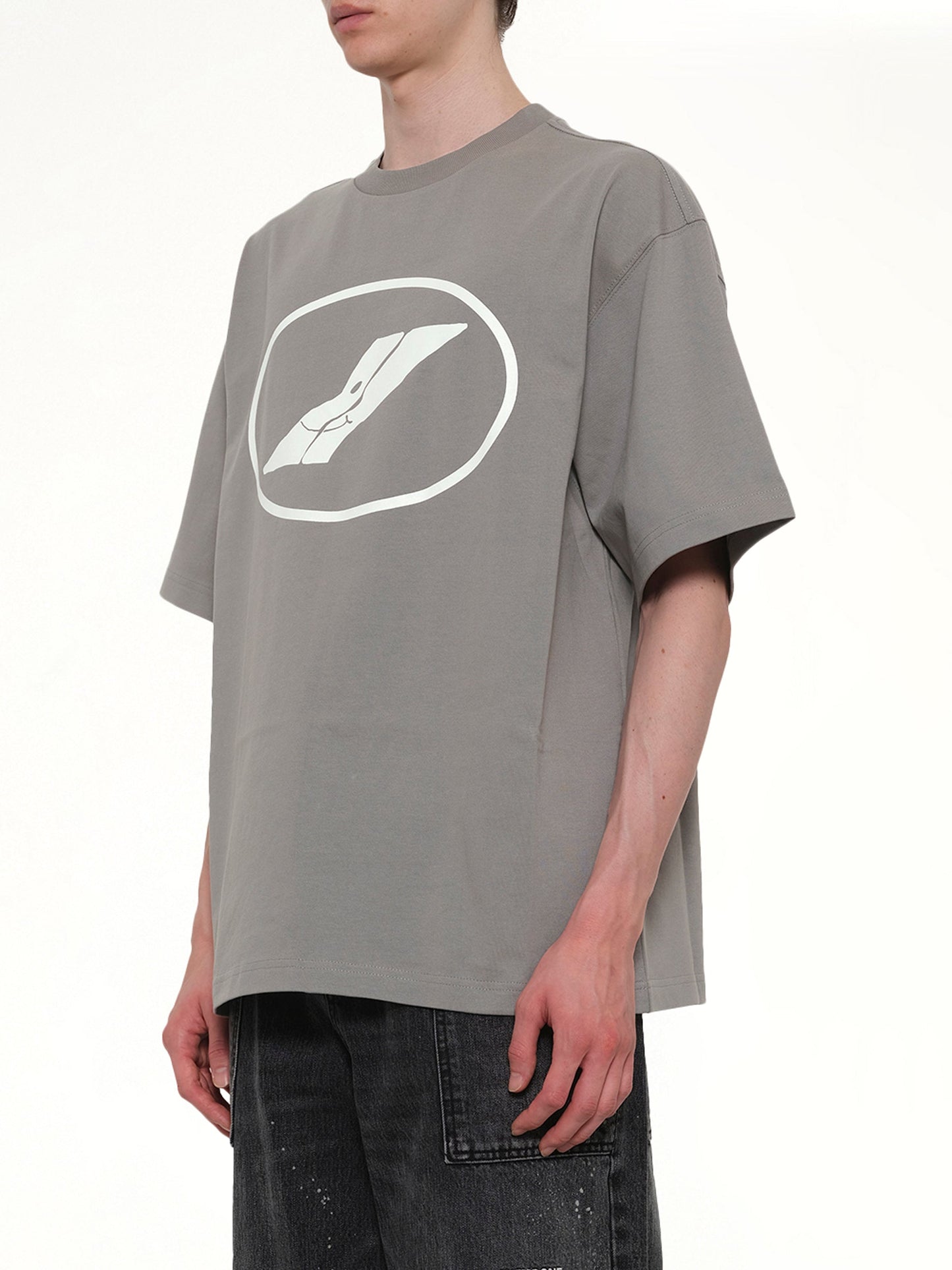 We11done Print T-Shirt (Grey)
