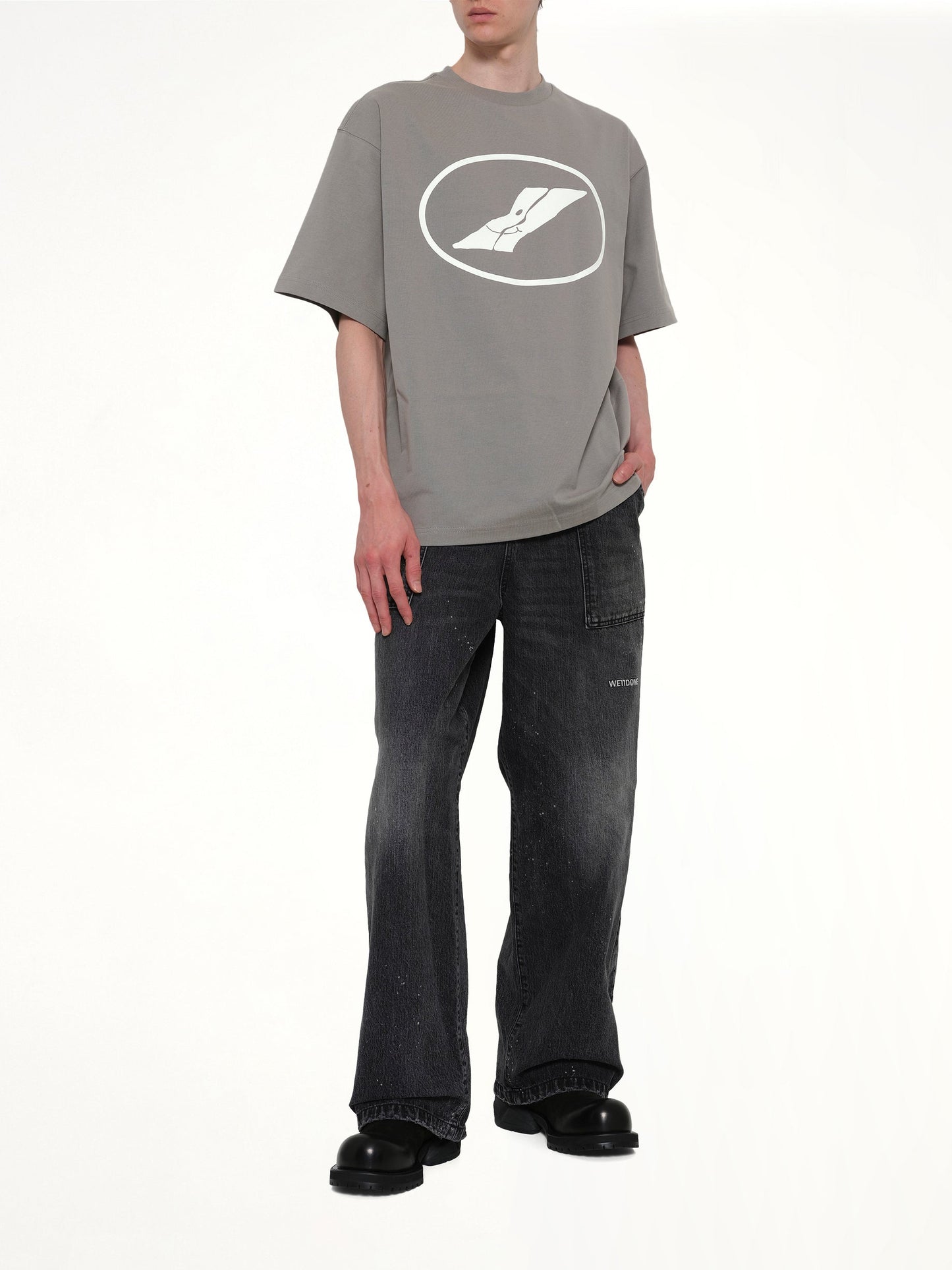We11done Print T-Shirt (Grey)