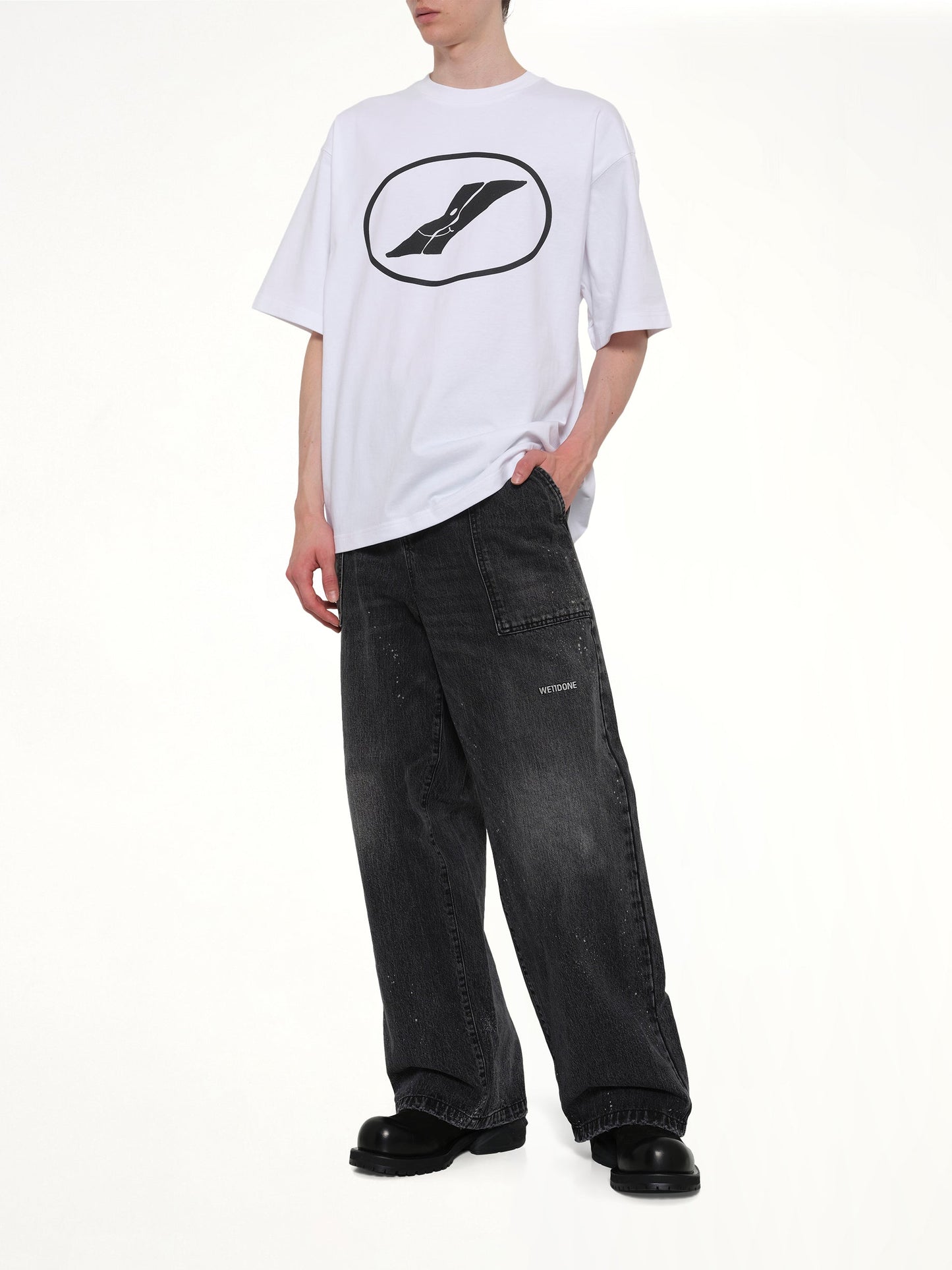 We11done Print T-Shirt (White)