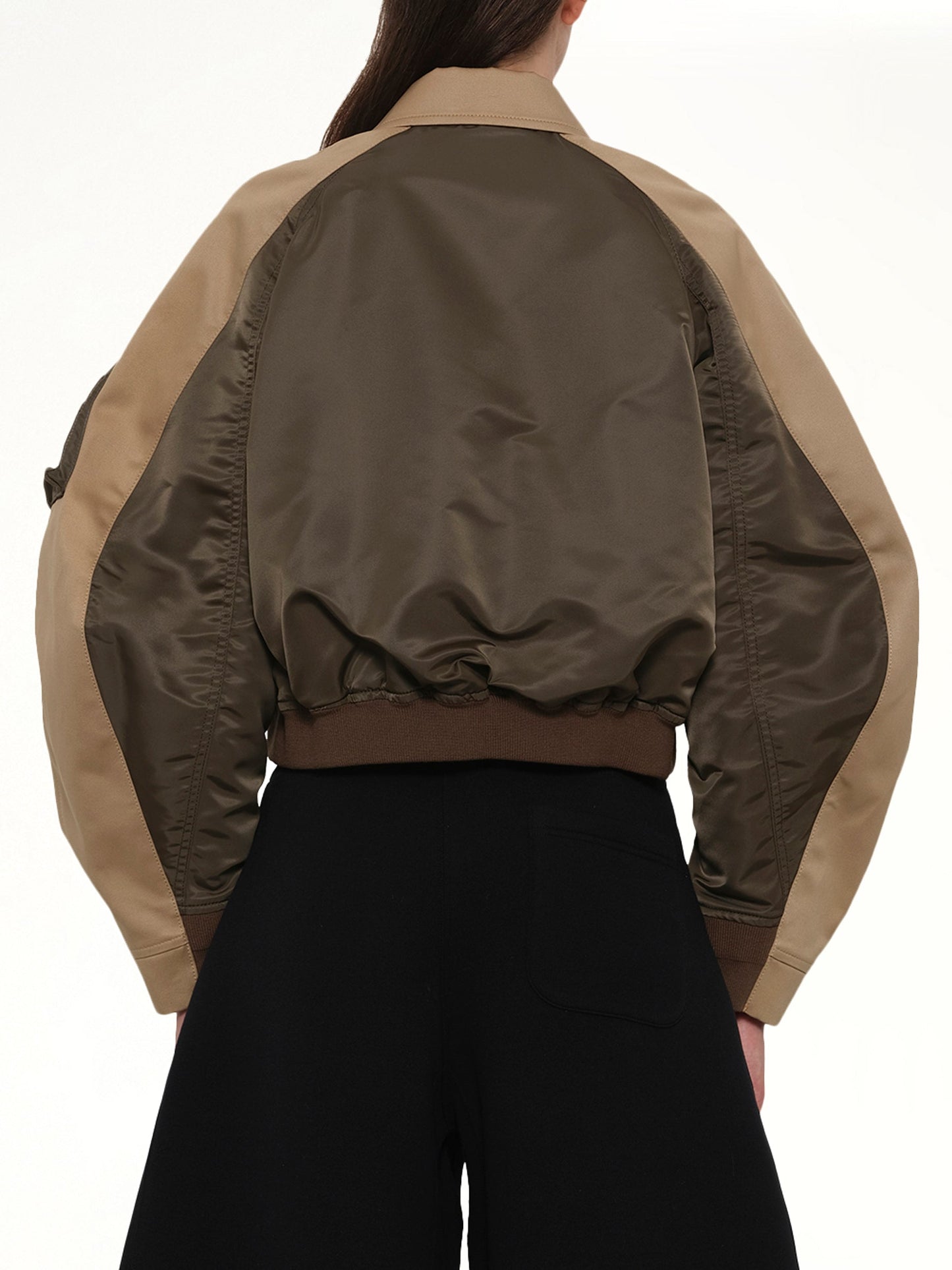 SACAI Cotton Chino x Nylon Twill Blouson (Khaki)