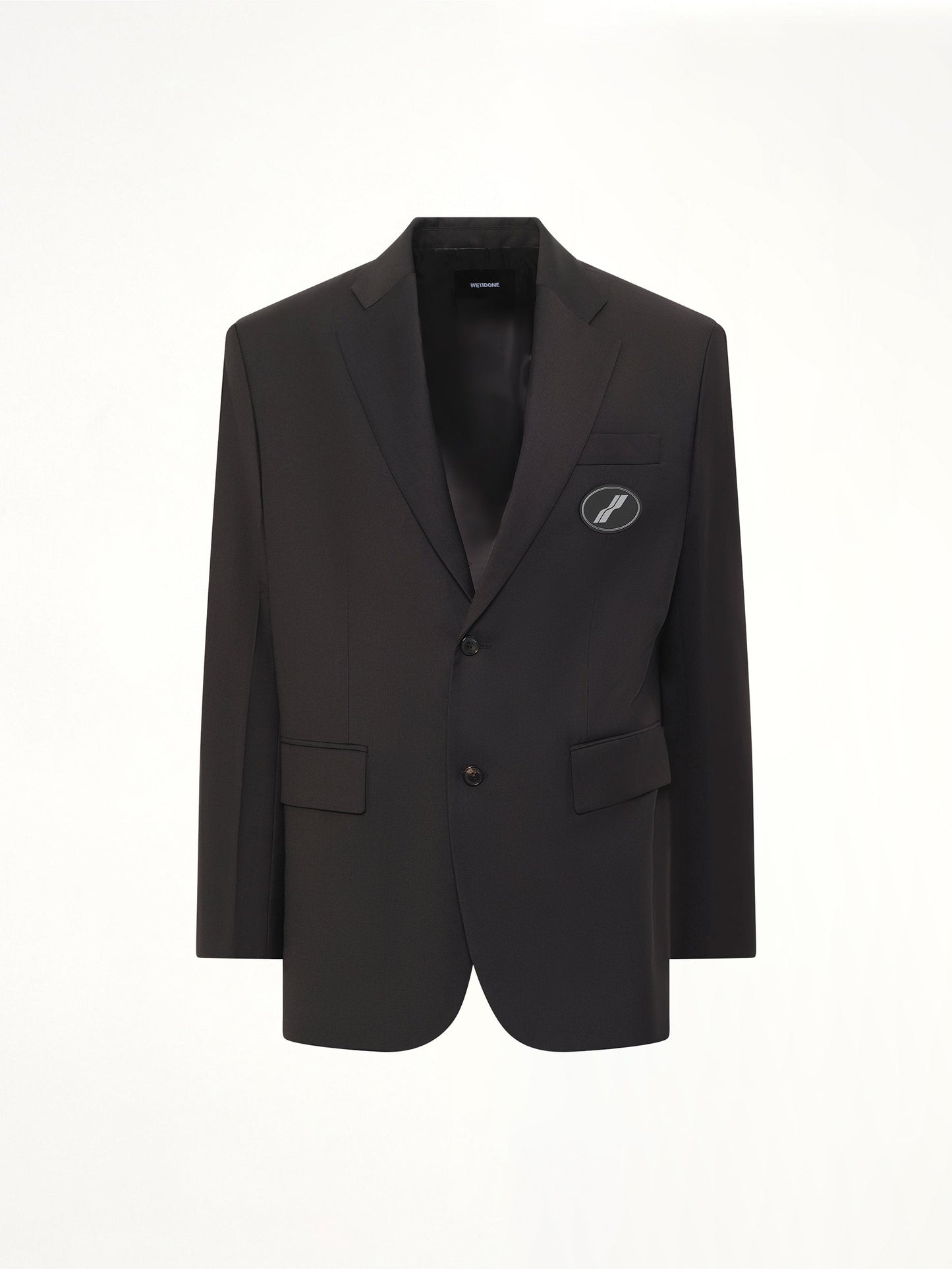 WE11DONE Oversized Suit Logo Blazer (Black)